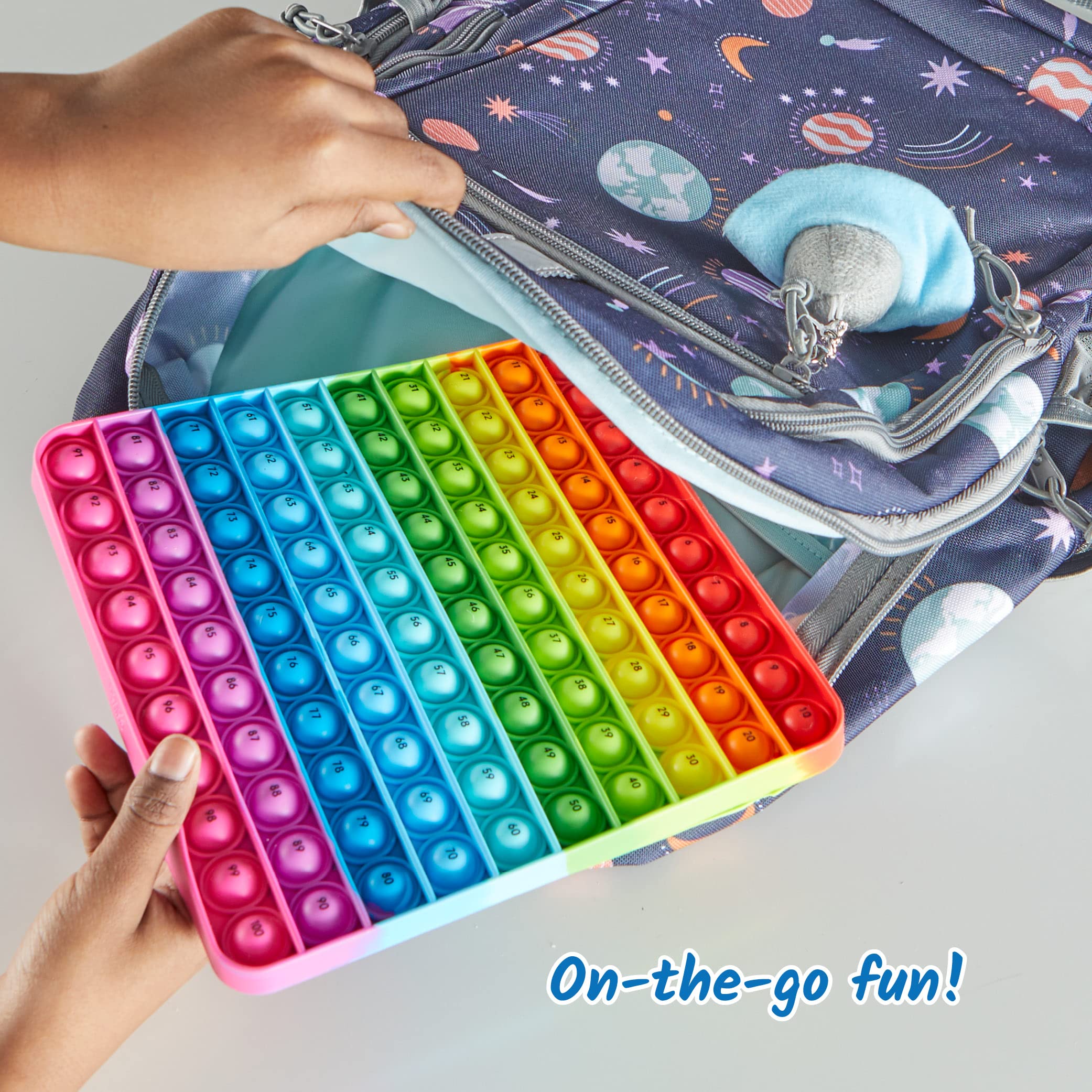 Learning Resources Hundred Board Sensory Bubble Popper - Educational Math Toy for Kids 3+ 6