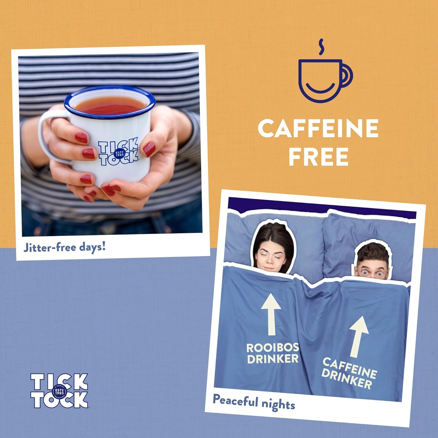 Tick Tock Organic Rooibos Tea, Caffeine-Free, 160 Tea Bags (4 x 40) 6