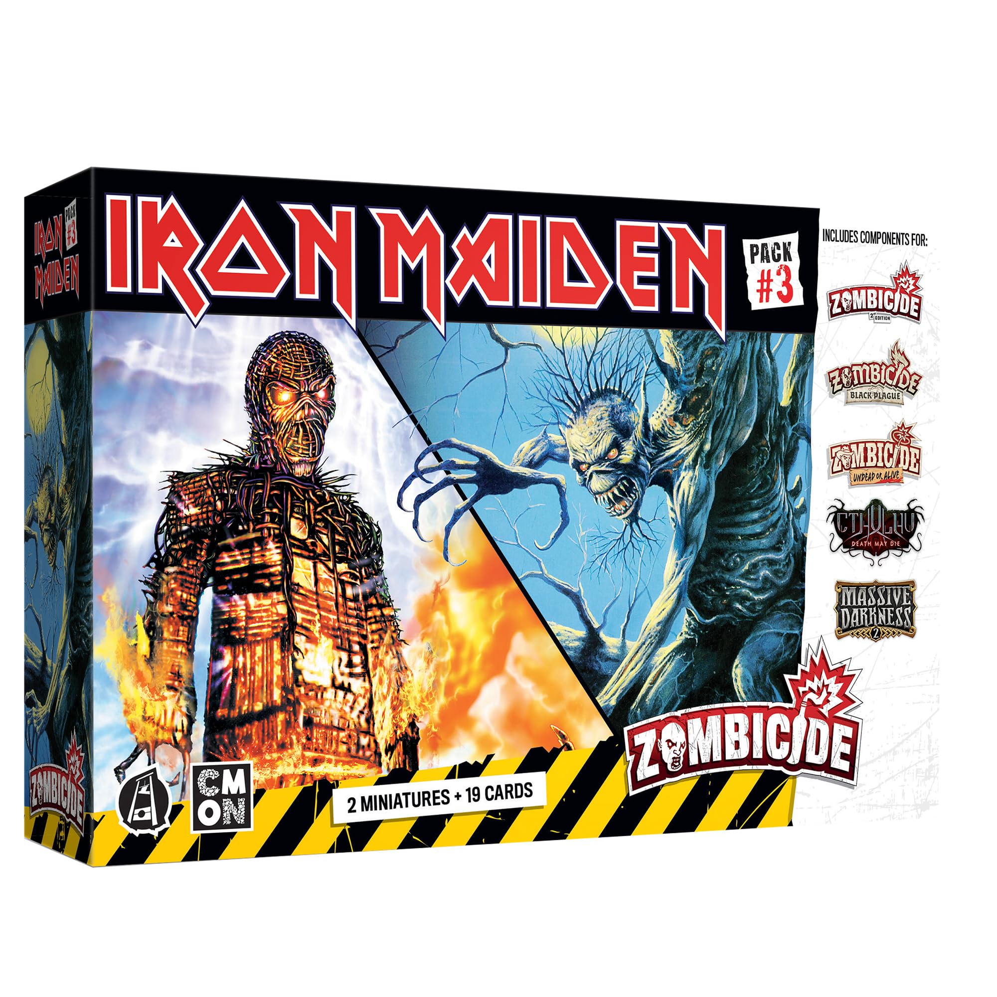 CMON Zombicide Iron Maiden Character Pack #3 - Fear of the Dark & Wicker Man Miniatures
