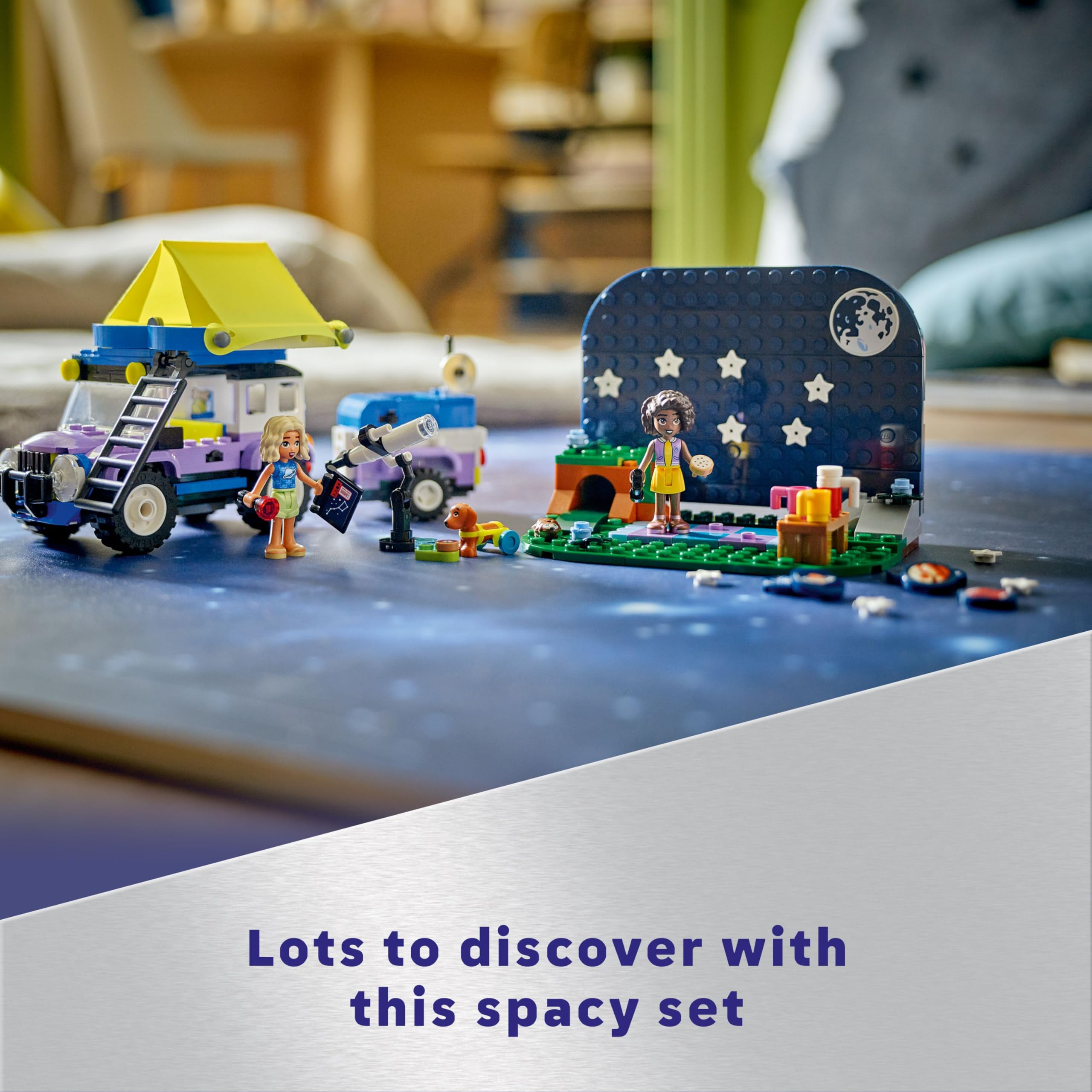 LEGO Friends Stargazing Camping Vehicle Playset with 4x4 Car, 2 Mini-Dolls & Telescope - 7+ Years 11