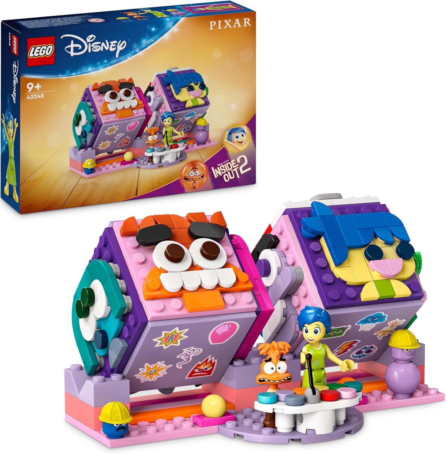 LEGO Disney Pixar Inside Out 2 Mood Cubes Playset - Building Toy for Ages 9+