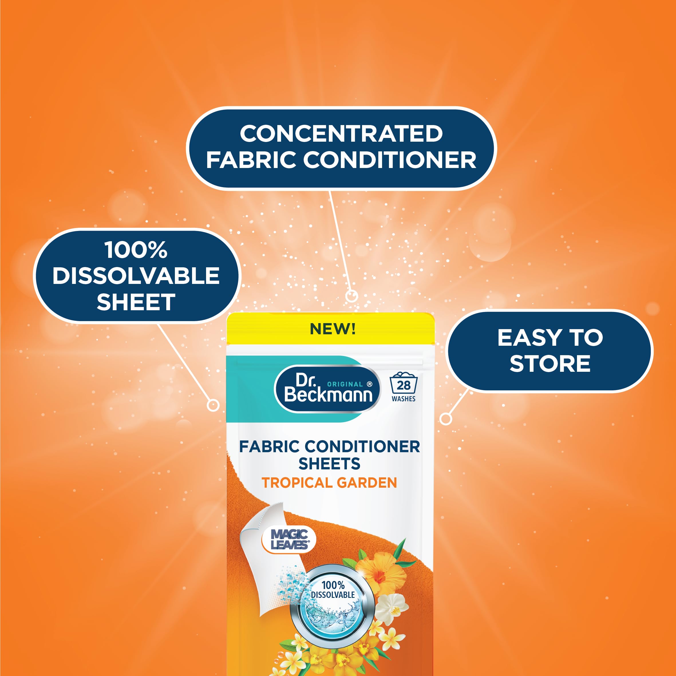 Dr. Beckmann Weichspülerblätter - Tropischer Gartenduft 5