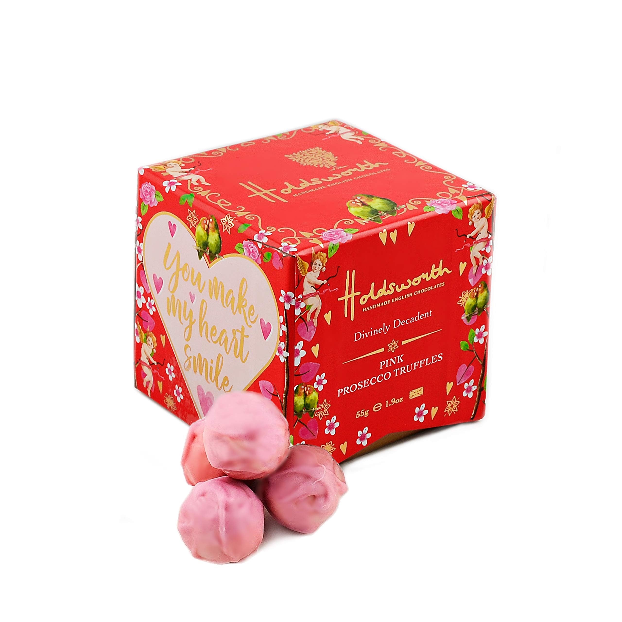 Holdsworth Chocolates – Pink Prosecco Love, handgemachte Schokoladentrüffel 6