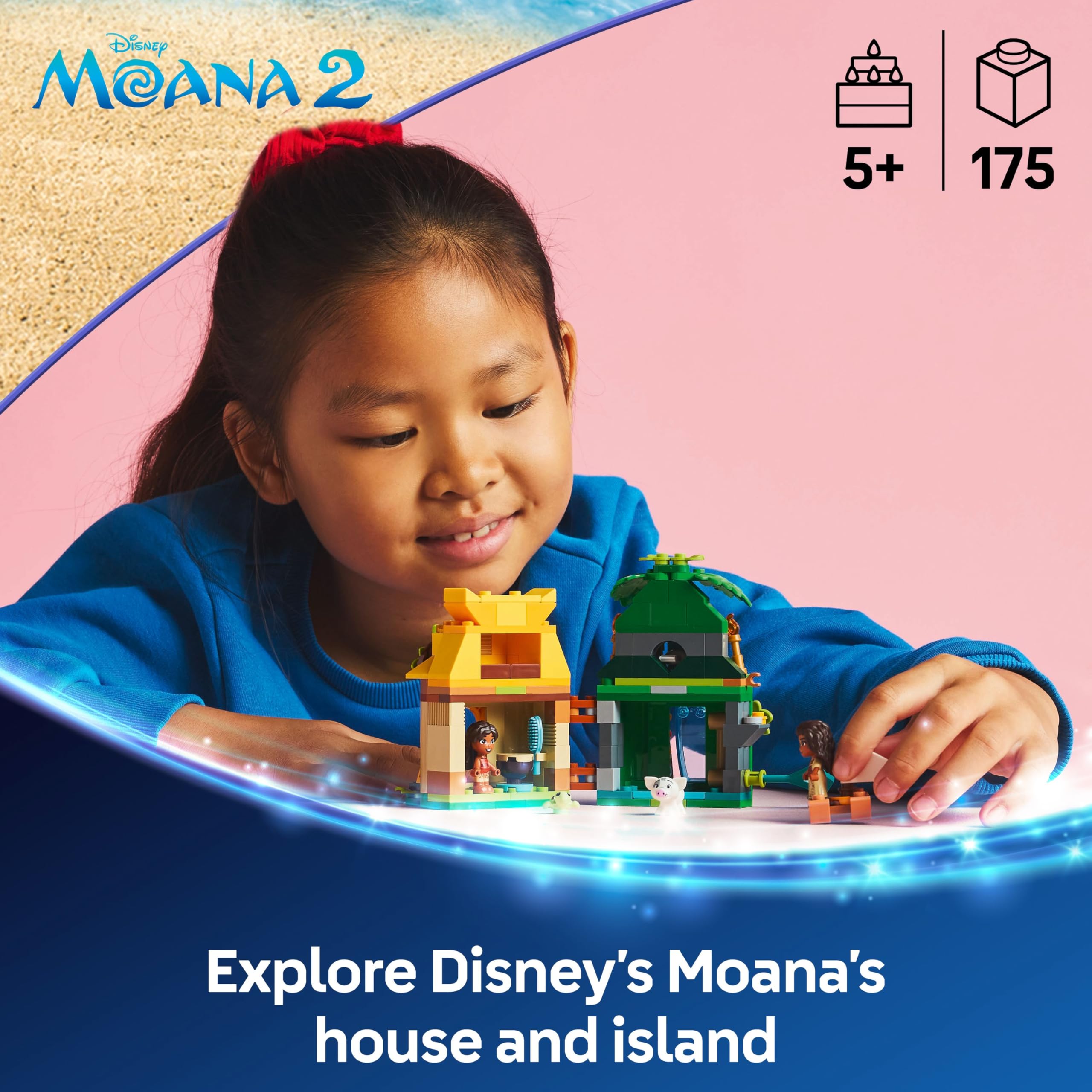 LEGO Disney Moana 2 Moana's Island Fun Building Set 43260 | Ages 5+