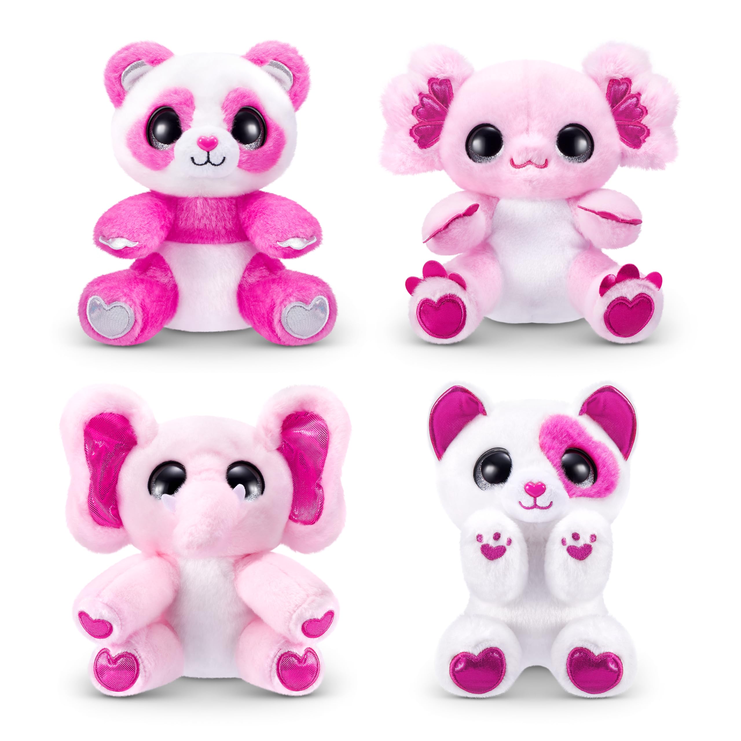 Coco Cones Valentines Plush Toys - Adorable Cuddly Companions with Sequin Eyes 5