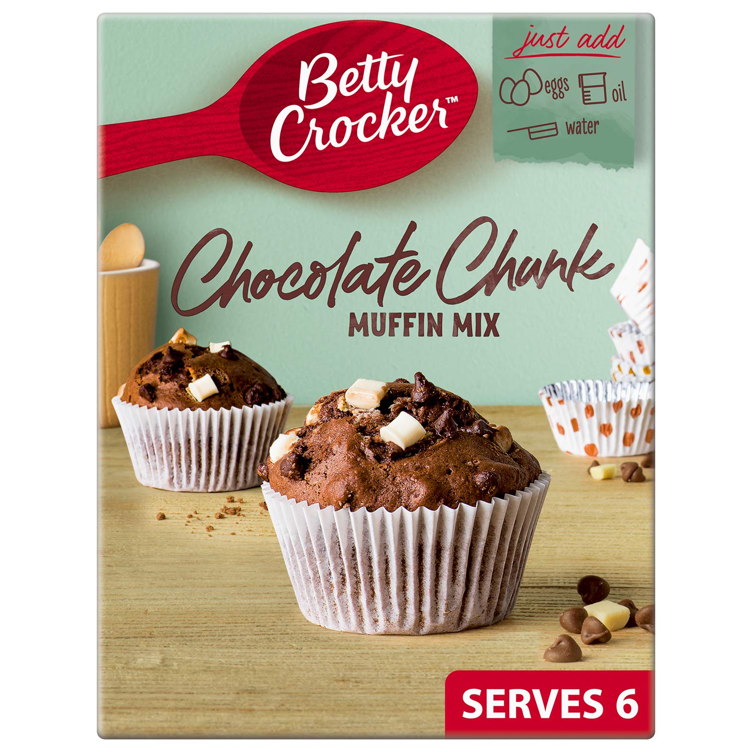 Betty Crocker – Schokoladenstückchen-Muffin-Backmischung (335 g, 4er-Pack) 7