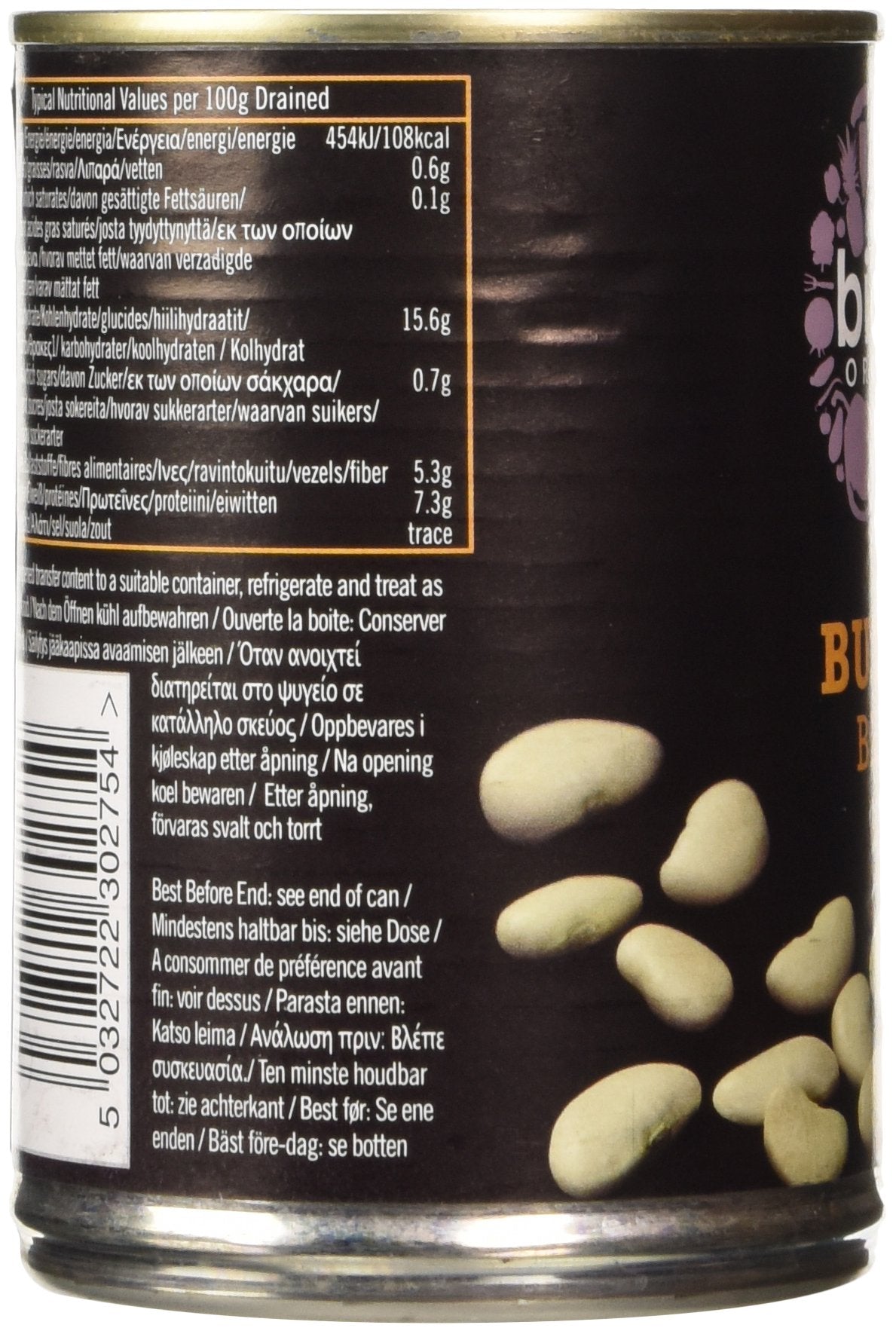 Biona Bio-Butterbohnen 400 g – vegan, ballaststoffreich, ohne Salz- und Zuckerzusatz 4