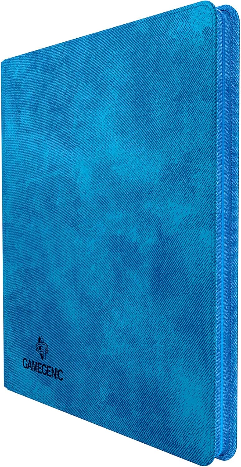 Gamegenic Zip-Up Album 24-Pocket - Holds 480 Double-Sleeved Cards, Blue