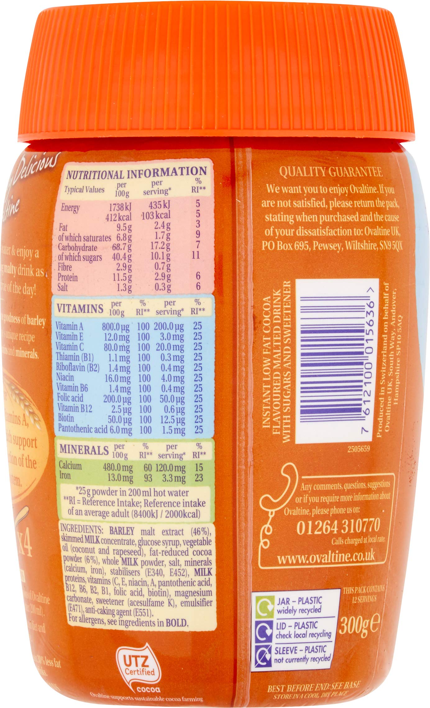 Ovaltine Original Add Milk 300g 6