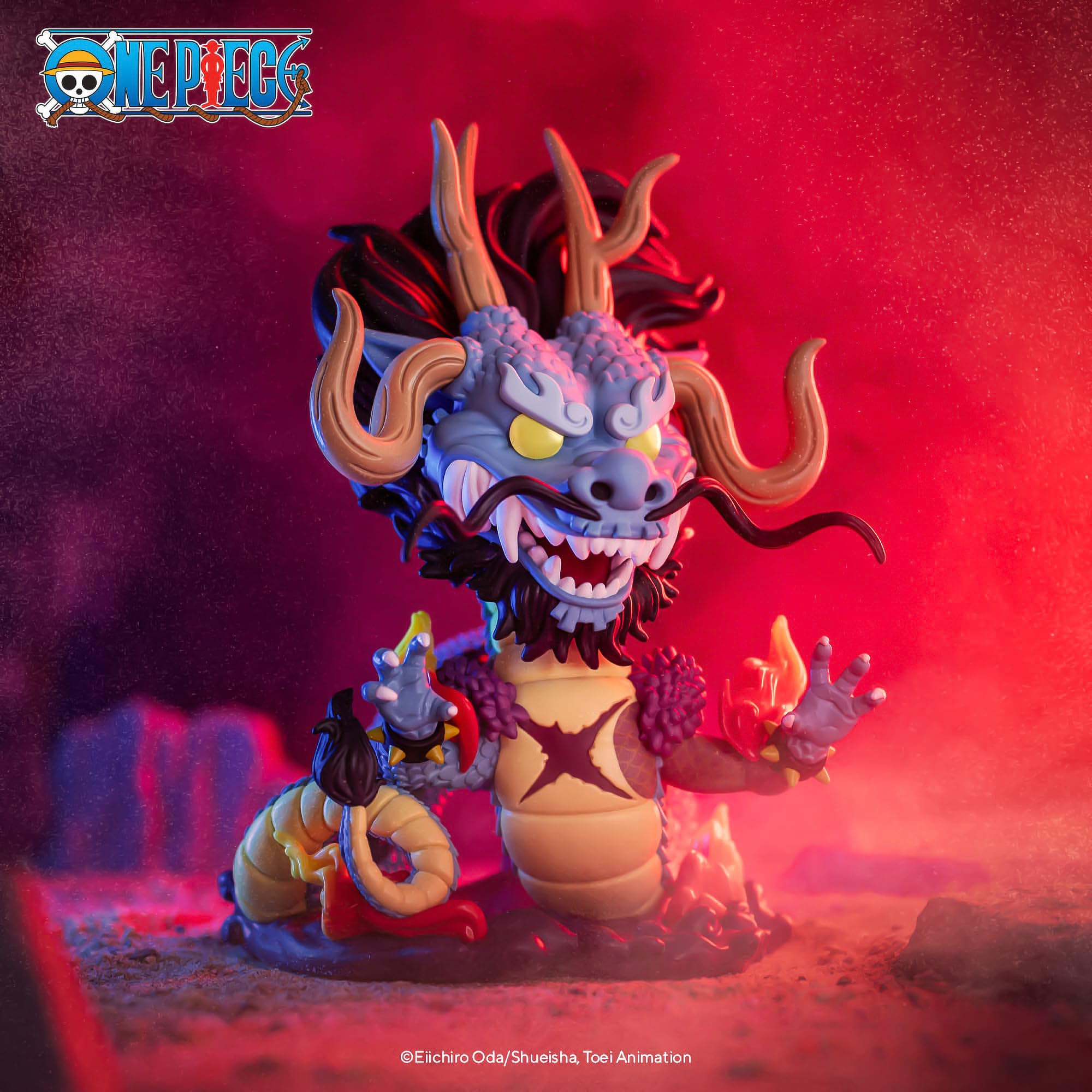 Funko Jumbo Pop! One Piece Kaido As Dragon - 10-Inch Vinyl Figure | Model 66422 | Blue-Gray