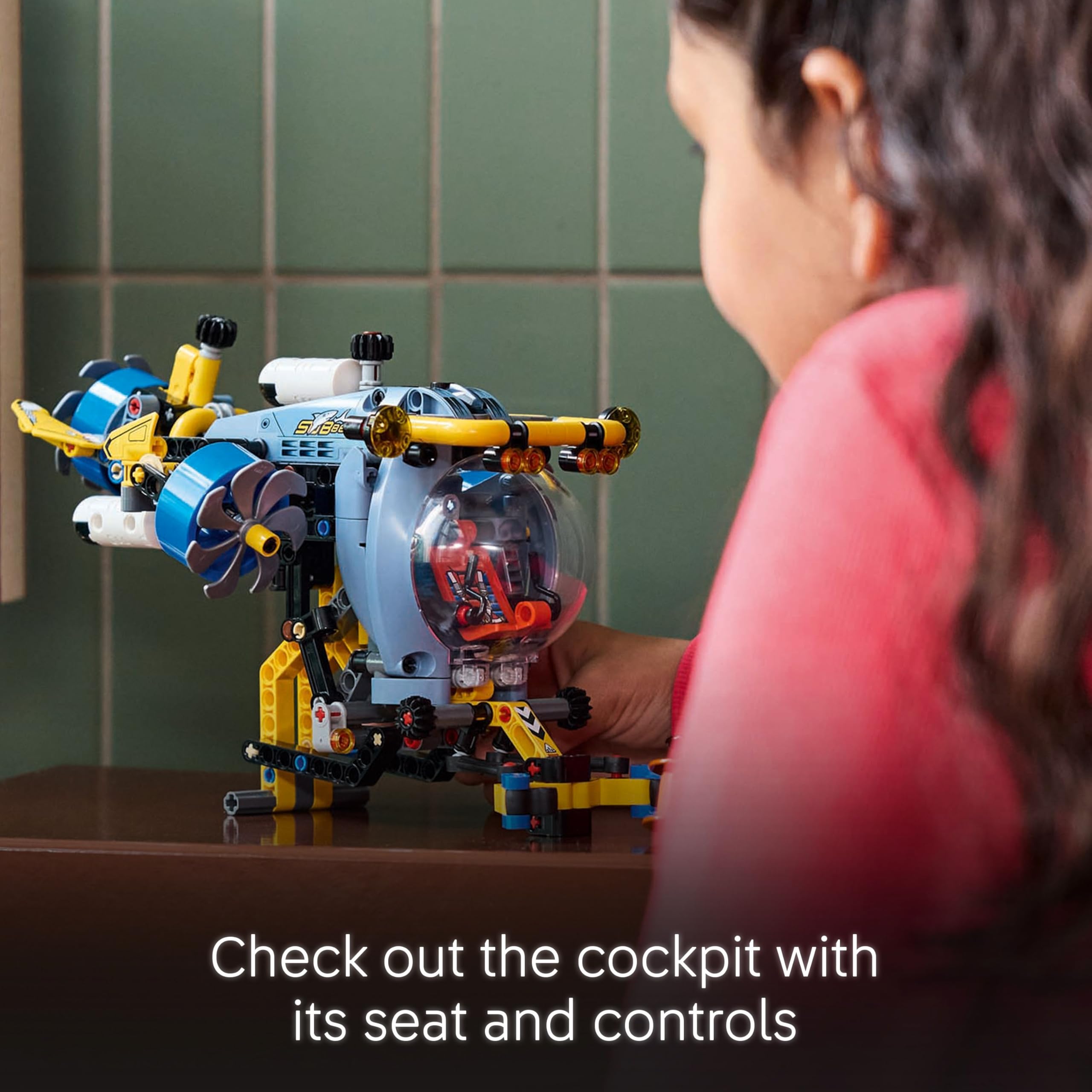 LEGO Technic Deep-Sea Research Submarine Toy - Building Set with Spinning Propellers for Ages 9+ 8