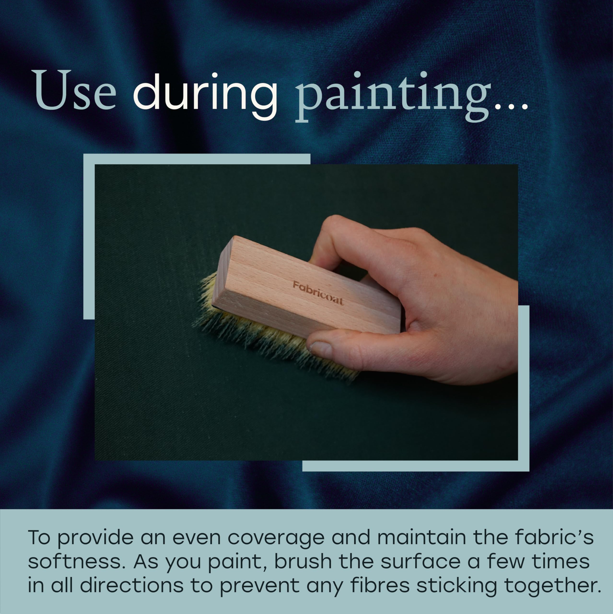 Fabricoat - Cleaning Brush and 60mm/2.5 inch Angled Cutting In Paint Brush Combo 6