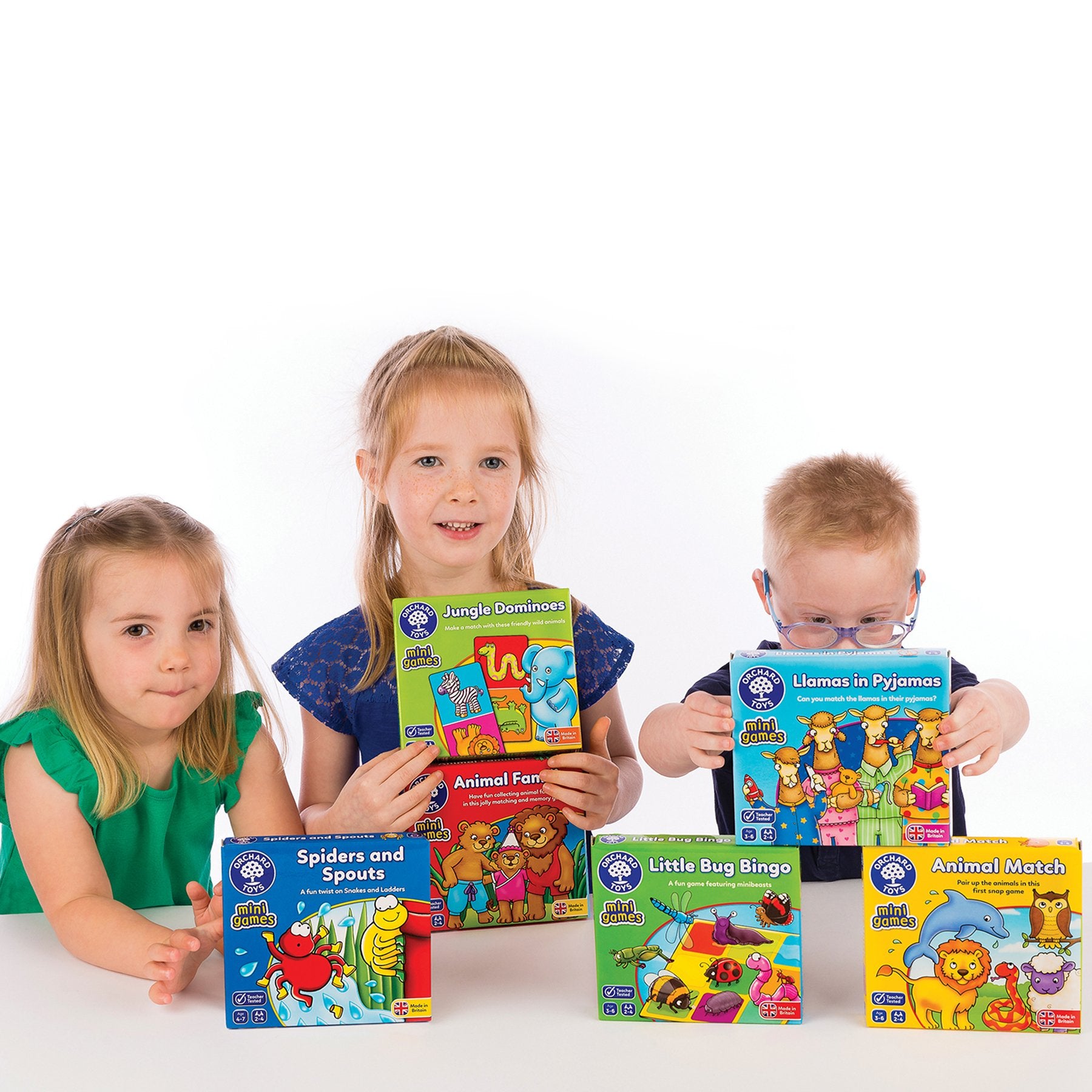 Orchard Toys Animal Match Minispiel – Kartenspiel mit Tiermotiven für Kinder, Reisegröße