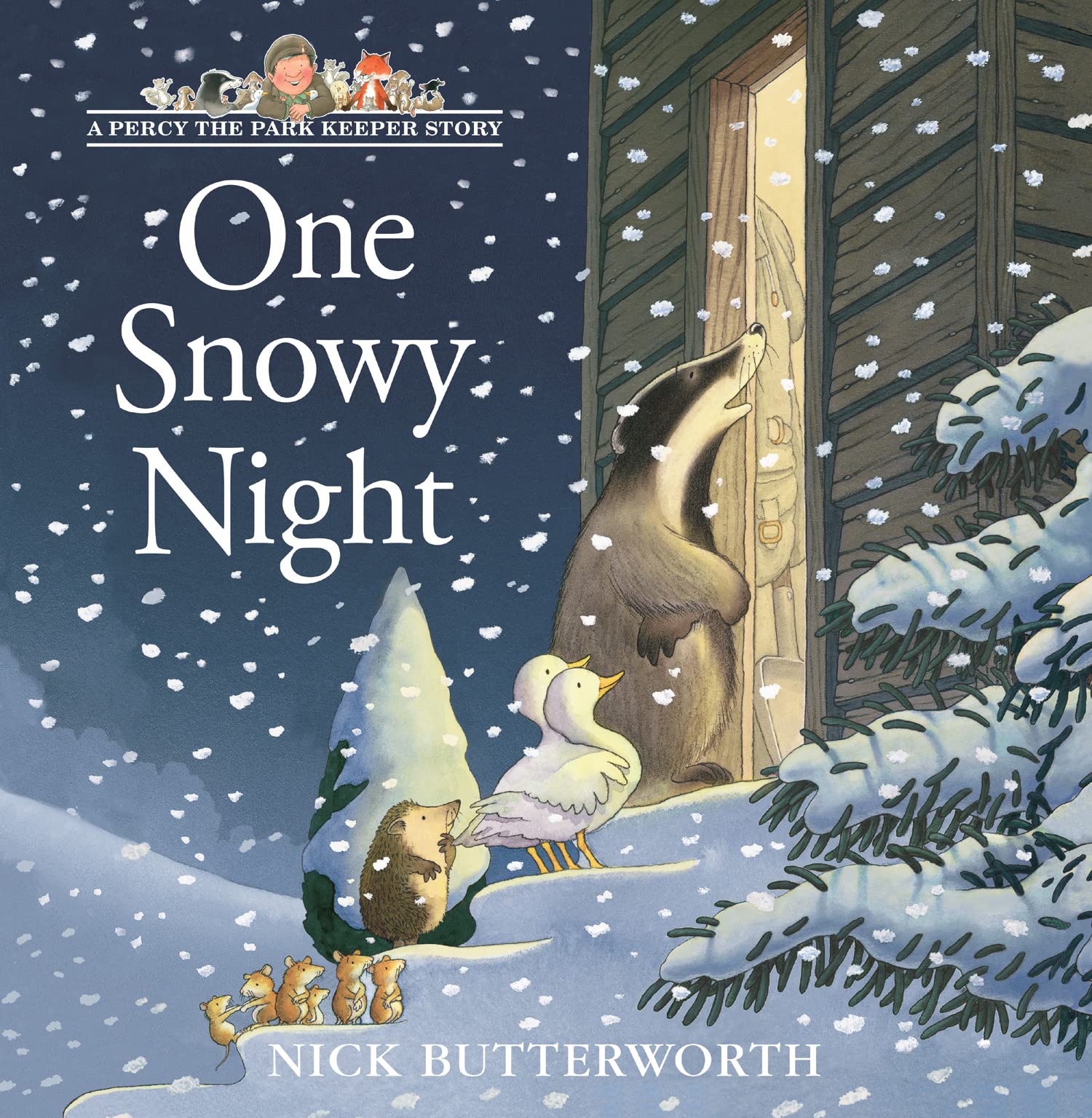 Nick Butterworth - One Snowy Night (A Tale from Percy's Park) | Picture Book | Paperback 1