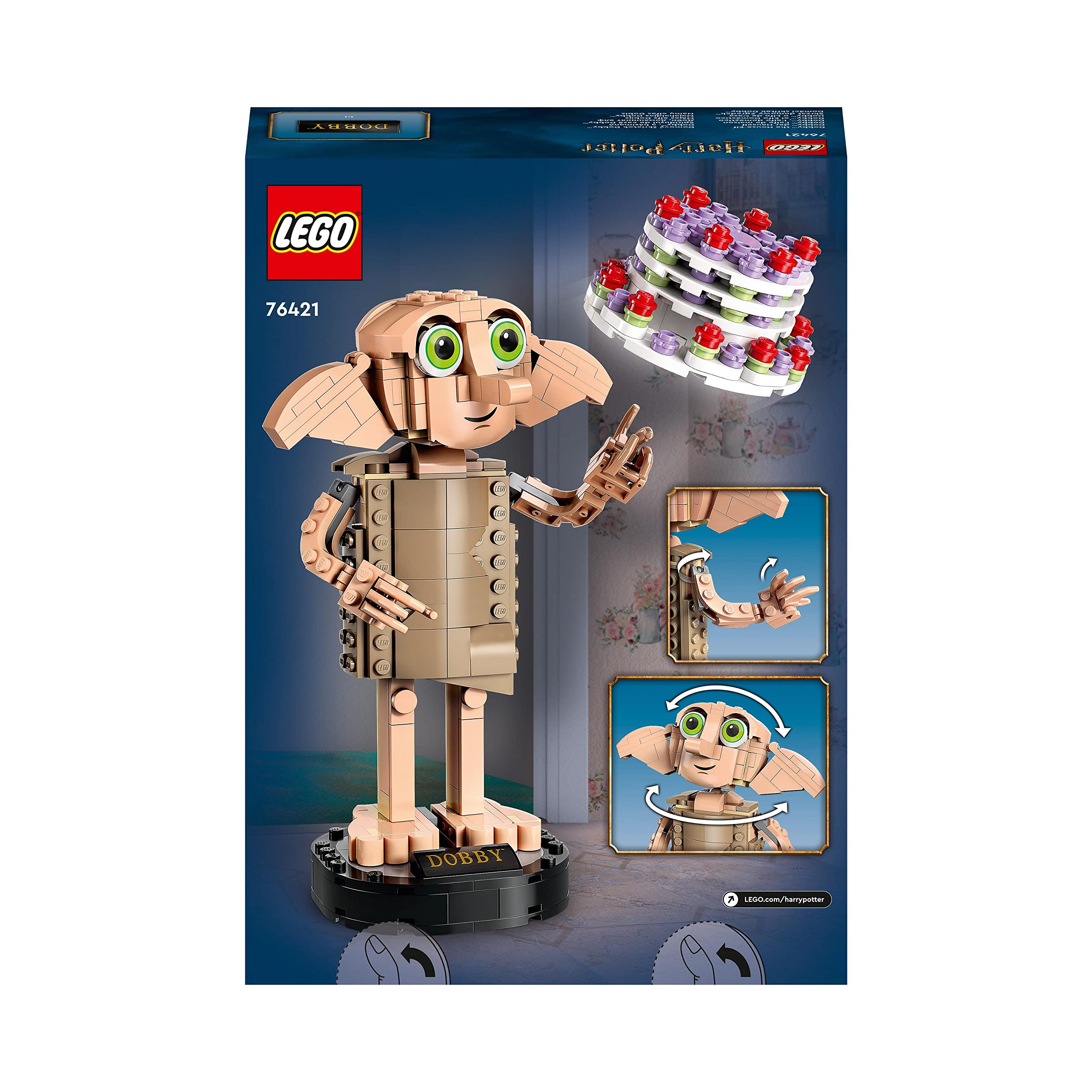 LEGO 76421 Harry Potter Dobby the House-Elf Building Set - Posable Figure with Accessories, 403 Pieces 8