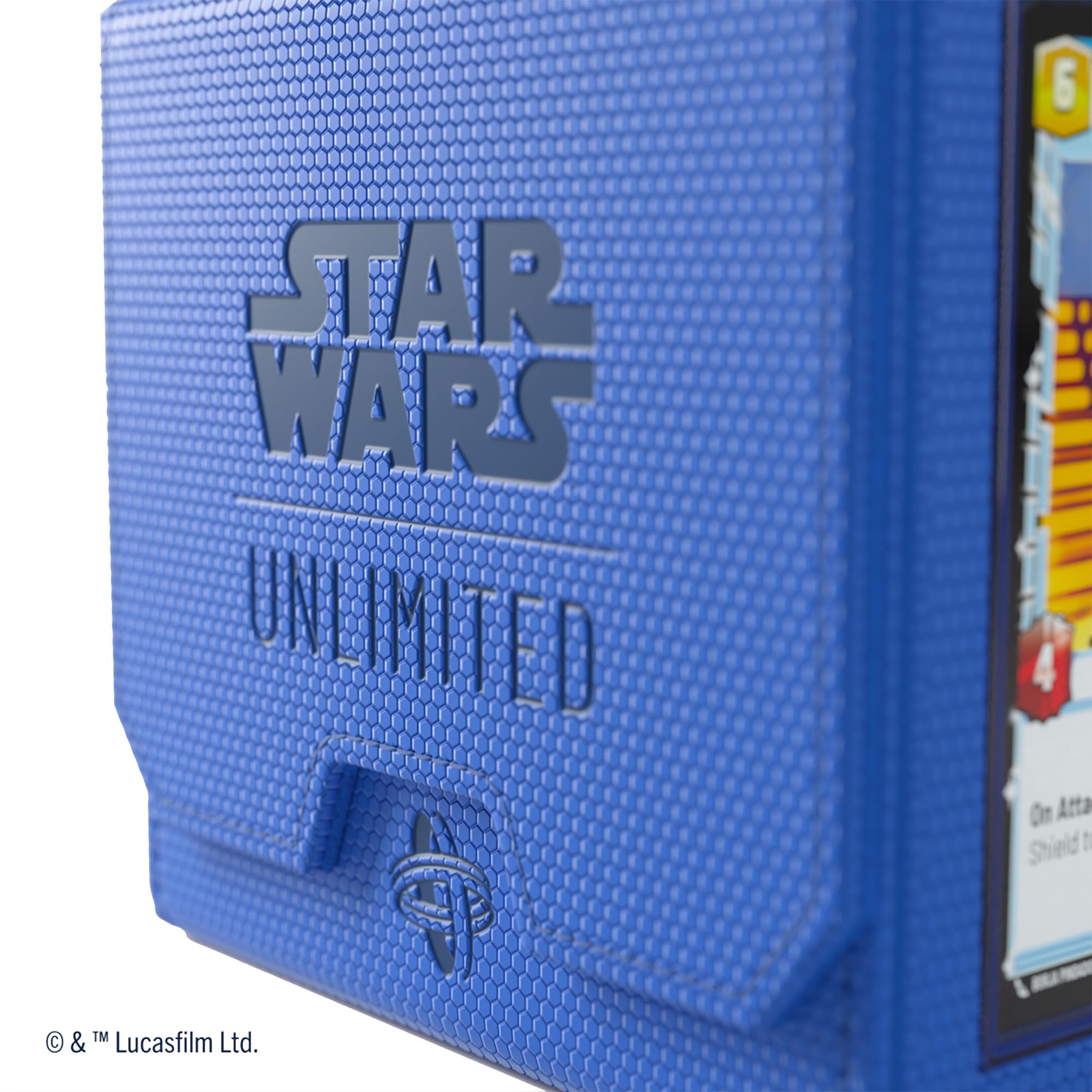 Gamegenic Star Wars Unlimited Deck Pod - Blue | Holds 60 Double-Sleeved Cards | Detachable Leader Case