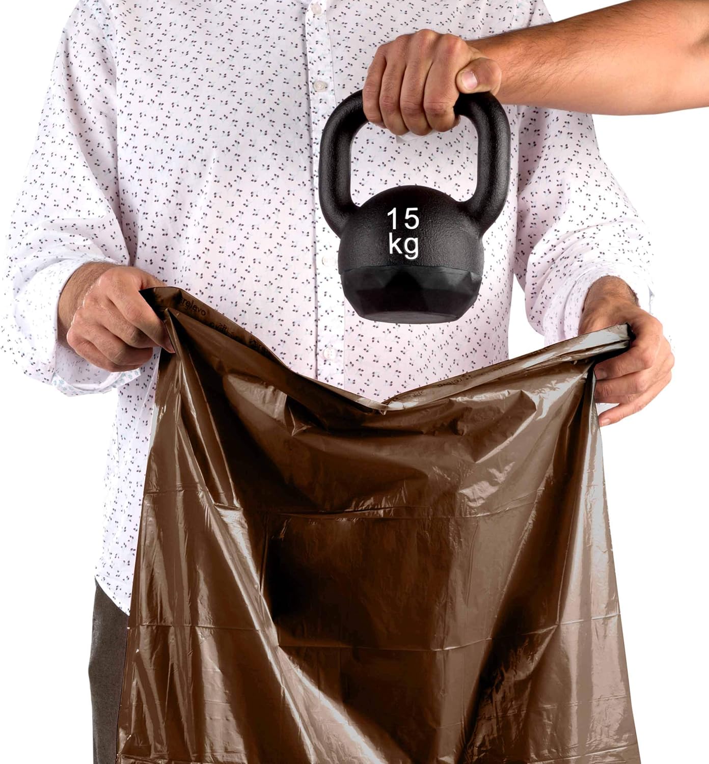 Relevo 100% Recycled Heavy Duty Bin Liners 20L - 15 Bags 6