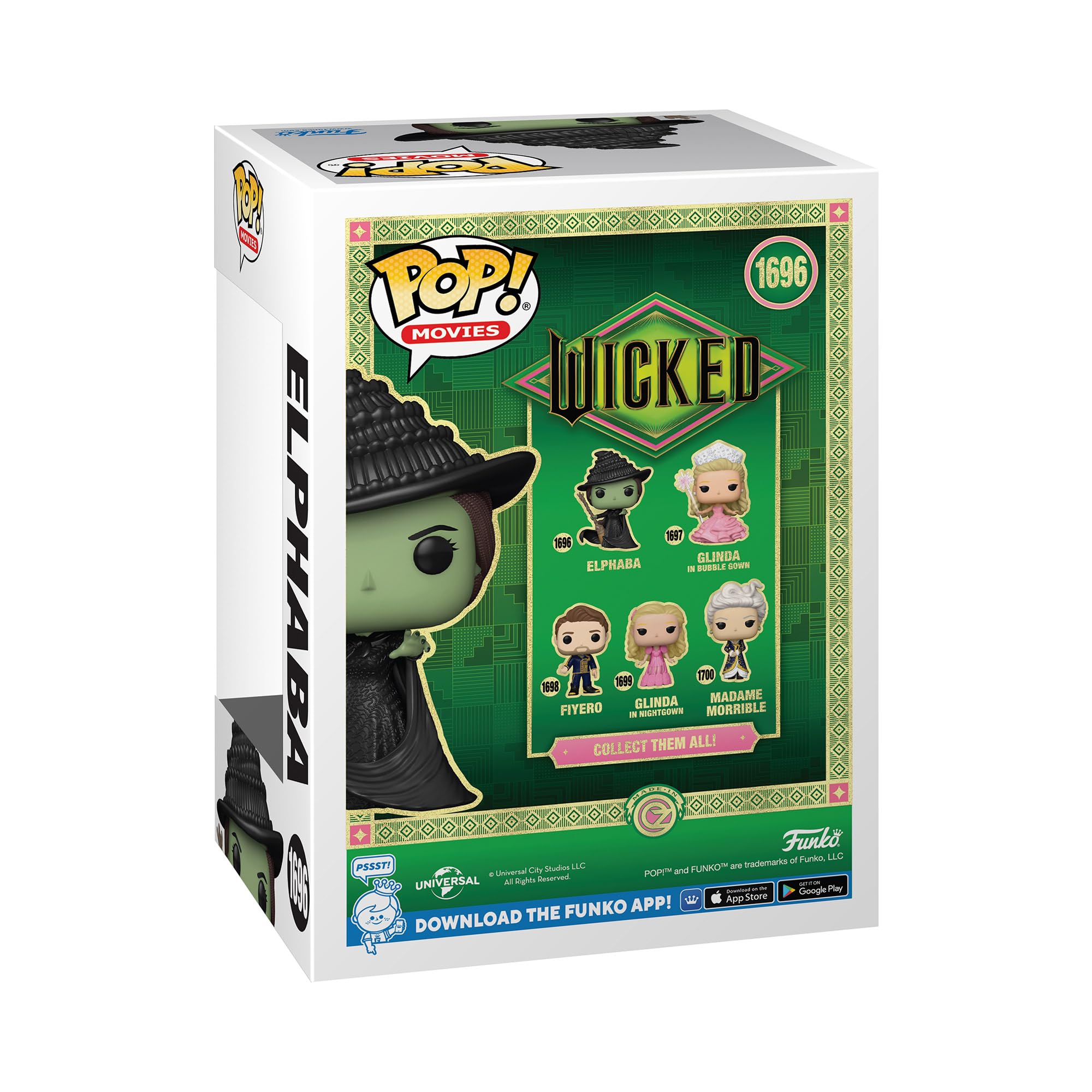 Funko Pop! Movies: Wicked - Elphaba Glitter Vinyl Figure - Amazon Exclusive 8