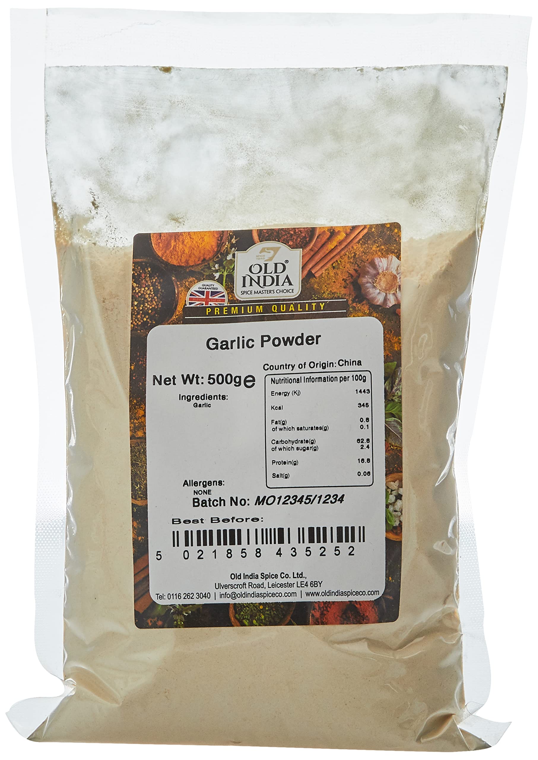 Old India Garlic Powder - 100% Natural | 500g Pack | 2 Year Shelf Life