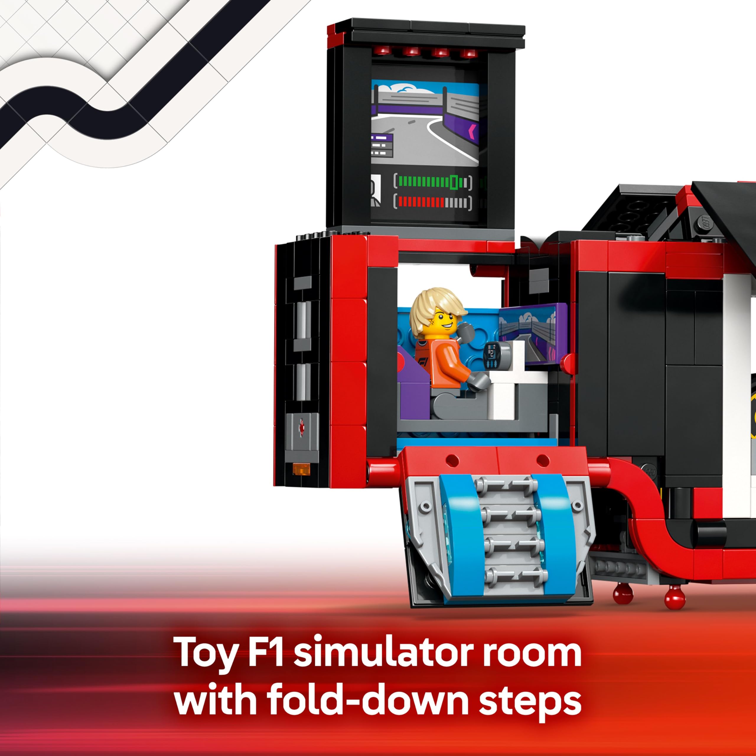 LEGO City F1 Truck with RB20 & AMR24 F1 Cars - Building Toy for 8+ Year Olds 9