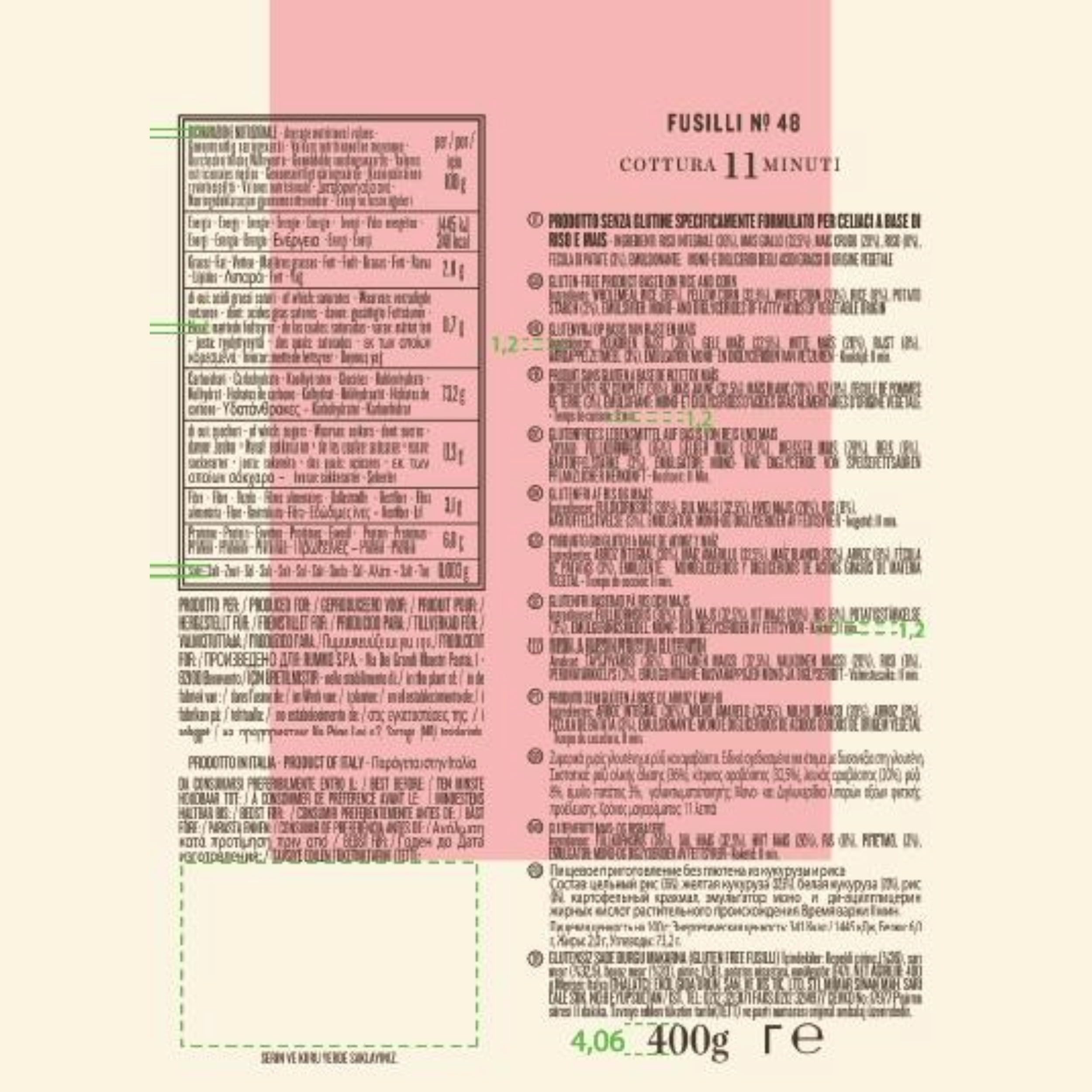 Rummo Gluten-Free Fusilli Pasta No.48 - Italian Artisan Pasta, 400g 6