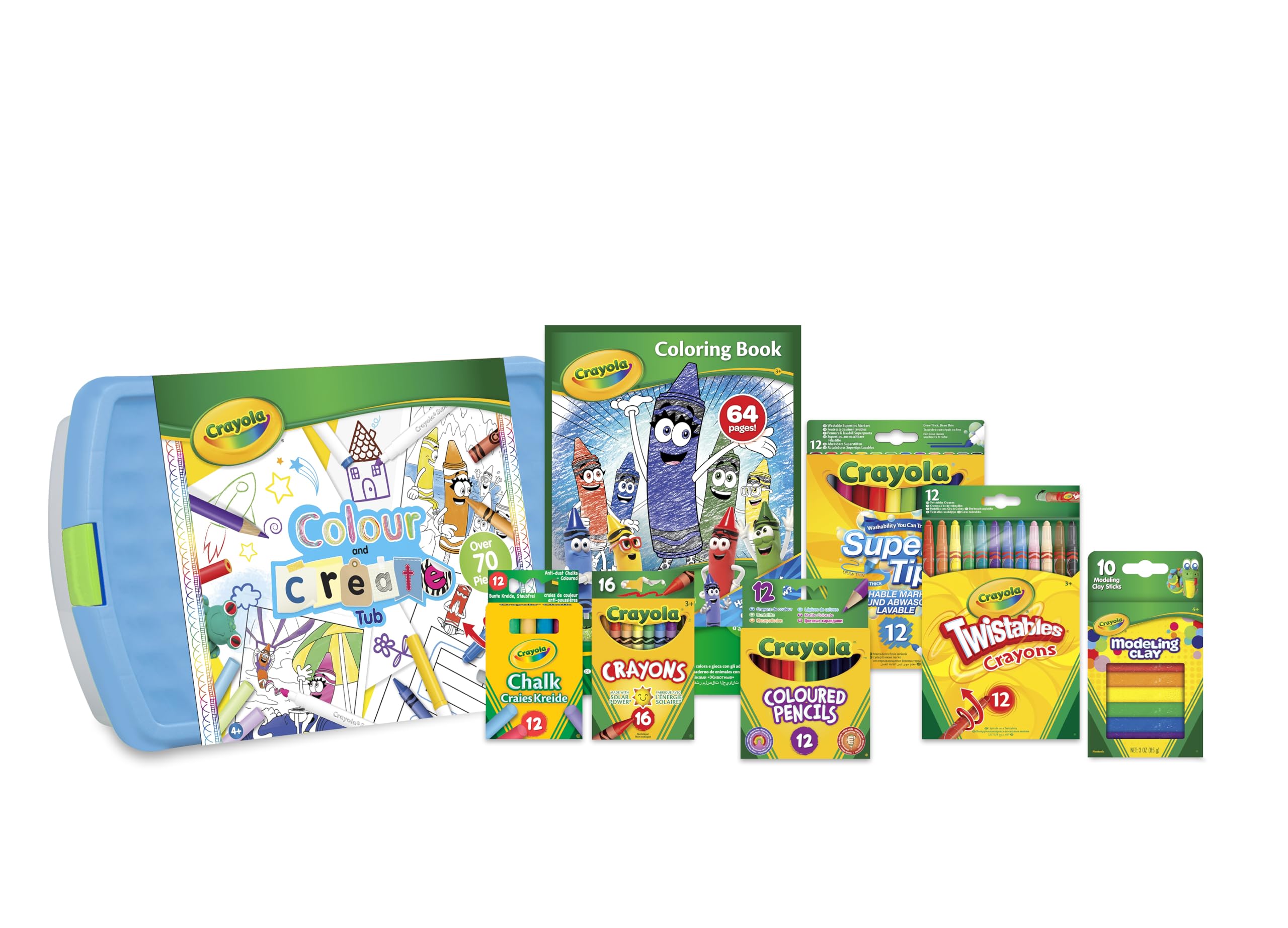 Crayola Colour and Create Tub - 90-Piece Art Set for Kids Ages 4-10 5