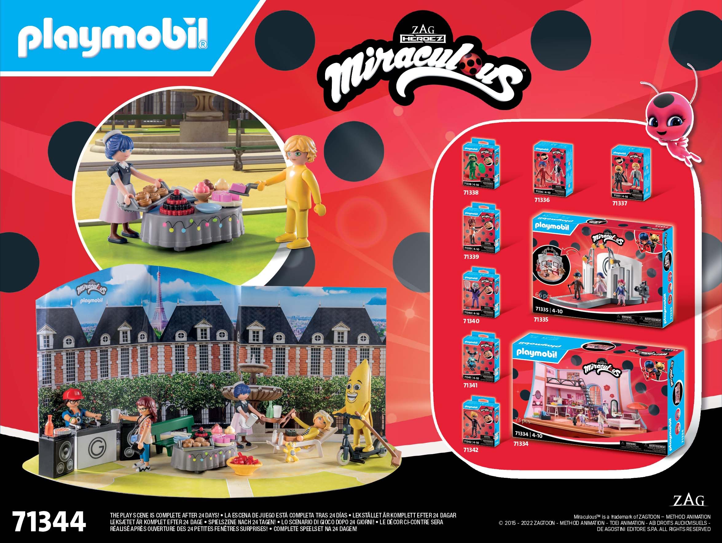 Playmobil 71344 Advent Calendar: Miraculous - Picnic in Paris - 72-Piece Playset for Ages 4+ 11