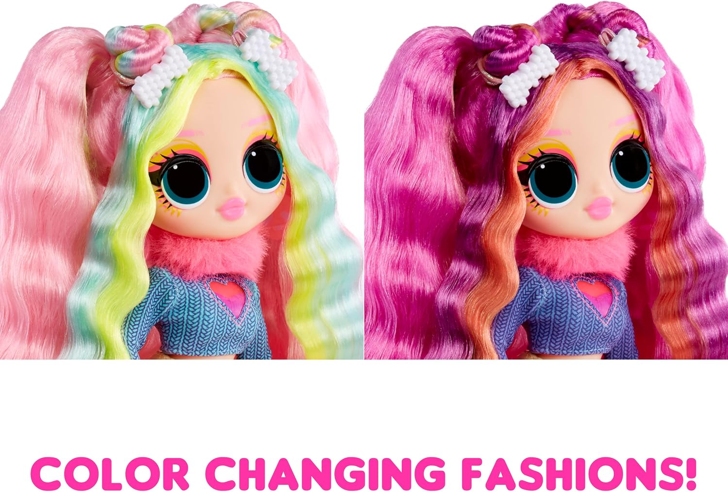 LOL Surprise OMG Sunshine Makeover Fashion Doll - Bubblegum DJ - Color Change Playset 6