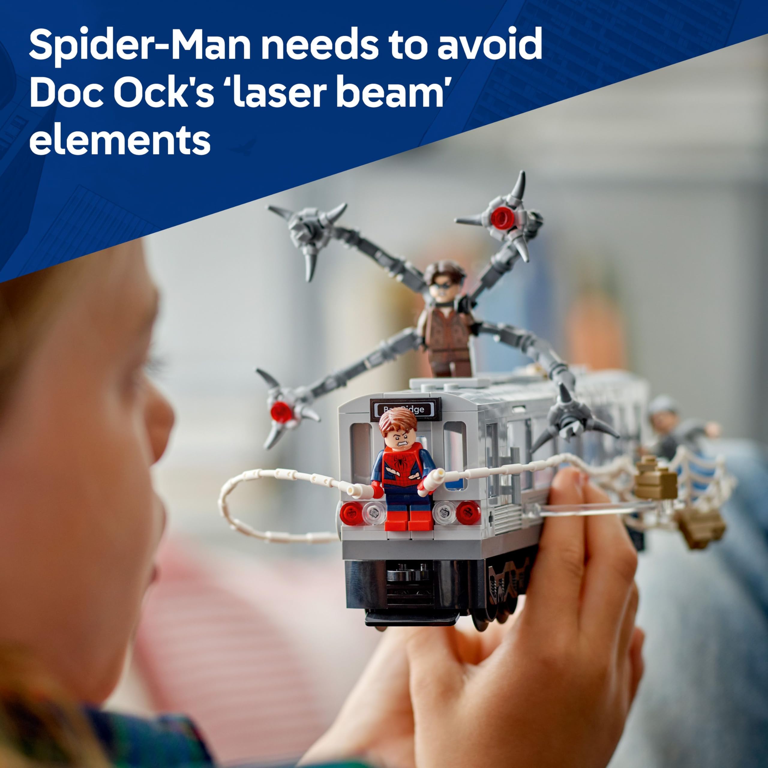 LEGO Marvel Spider-Man vs. Doc Ock U-Bahn-Szene – Bau- und Spielset für Kinder ab 9 Jahren 9