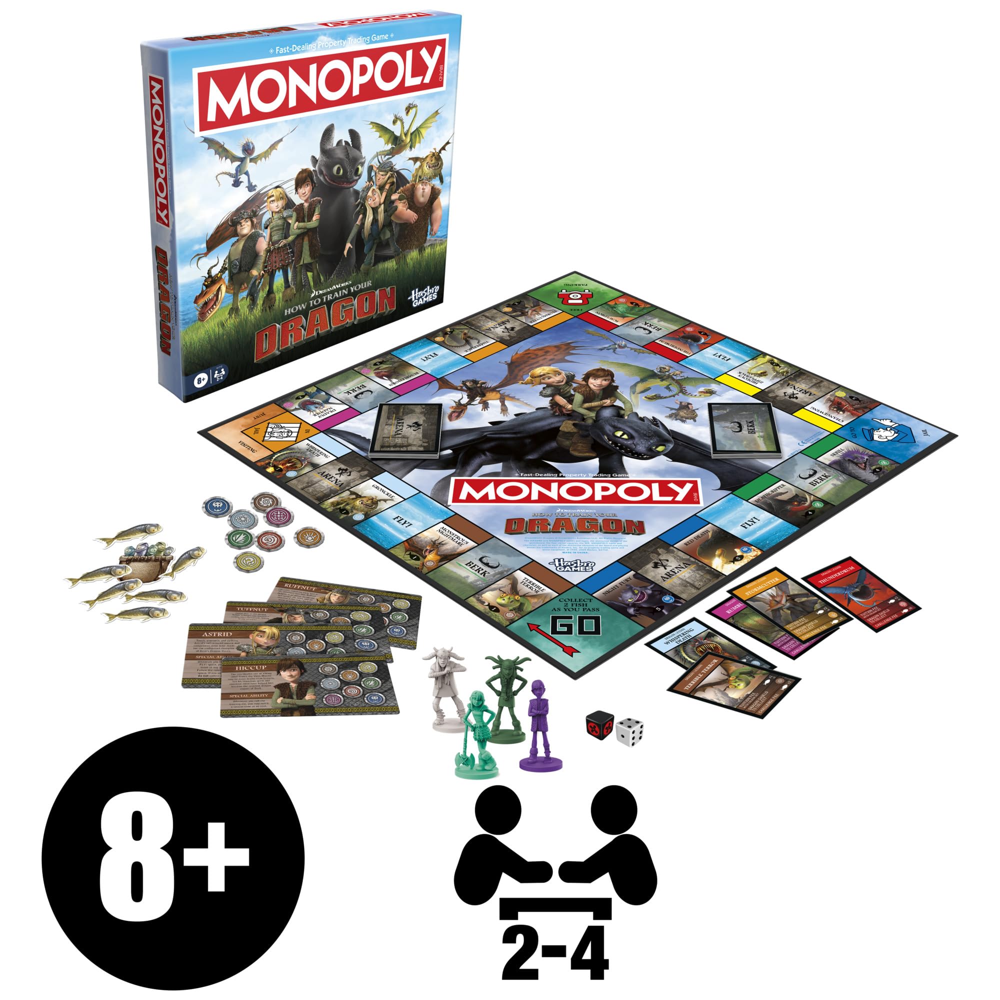 Monopoly DreamWorks How to Train Your Dragon Edition Board Game 6