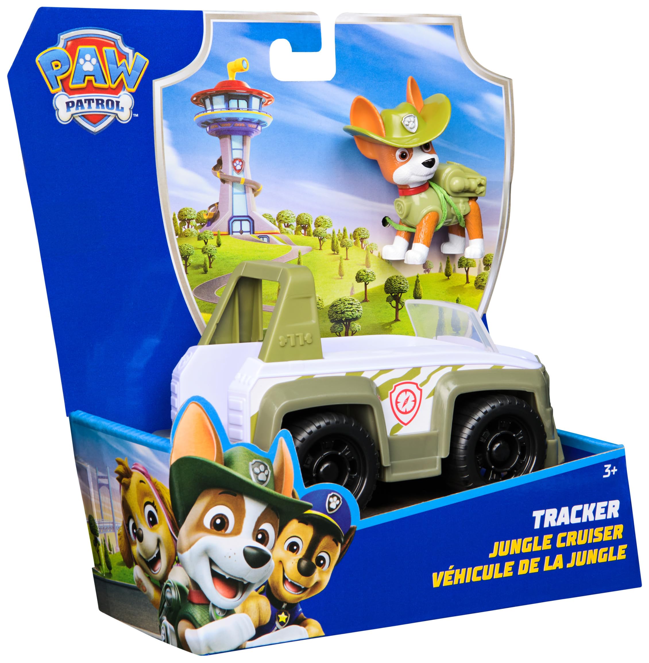 Paw Patrol Tracker’s Jungle Rescue Vehicle with Collectible Action Figure - Sustainably Made Toy for Kids 3+ 6