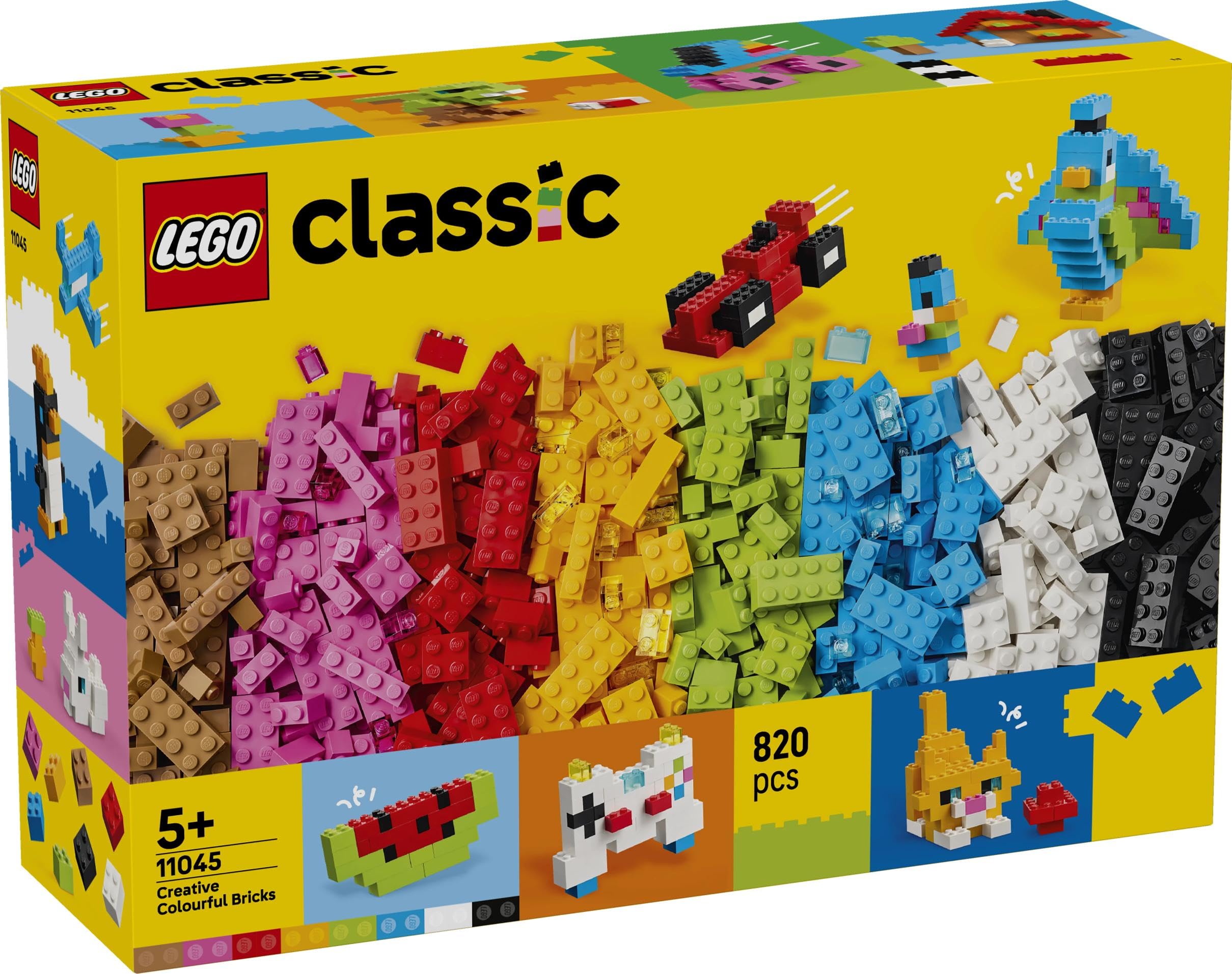 LEGO Classic Creative Colourful Bricks Set 11045 - 820 Pieces | Ages 5+ | Fine Motor Skills Toy 7