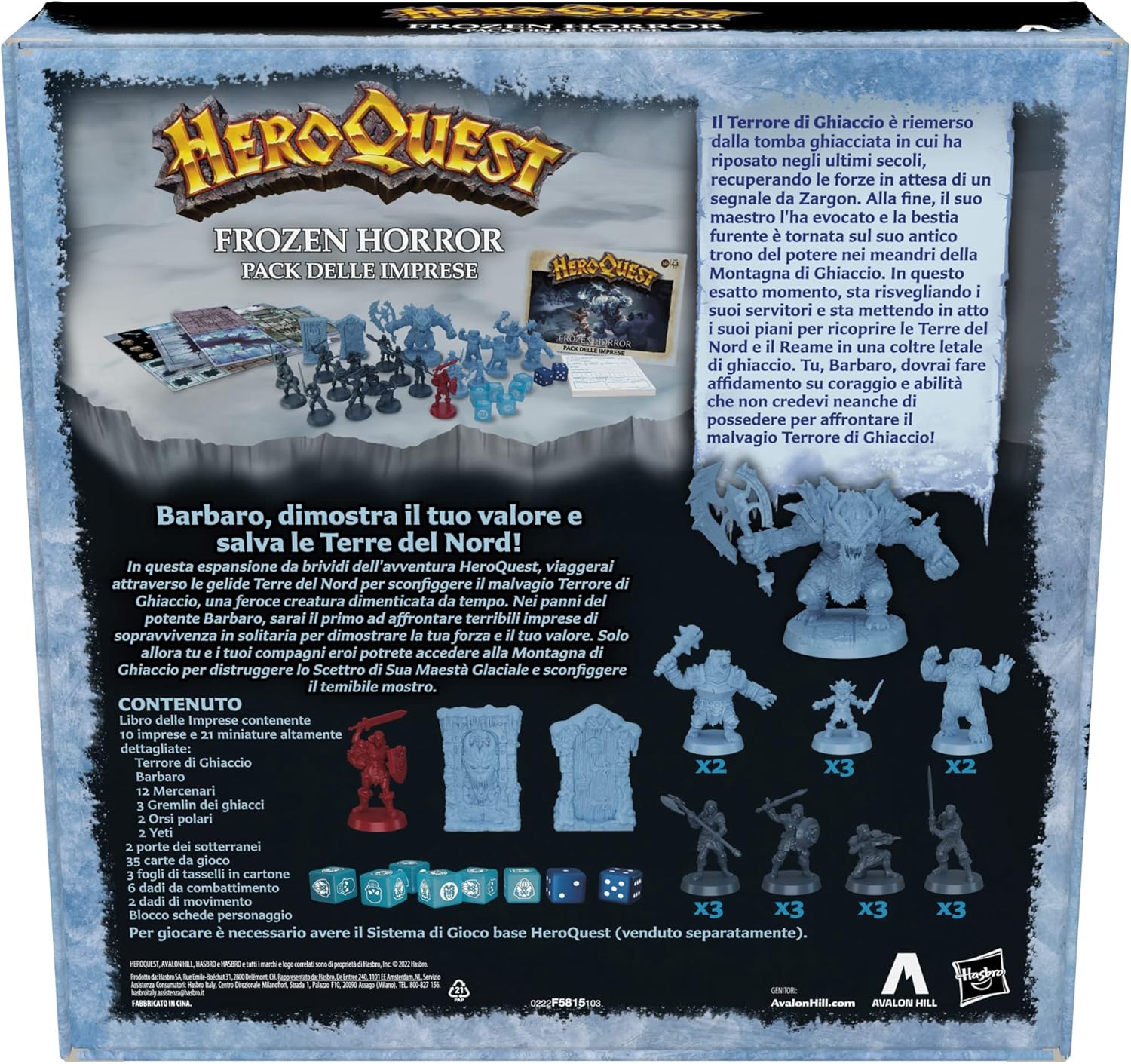 Avalon Hill HeroQuest Frozen Horror Expansion Pack 3