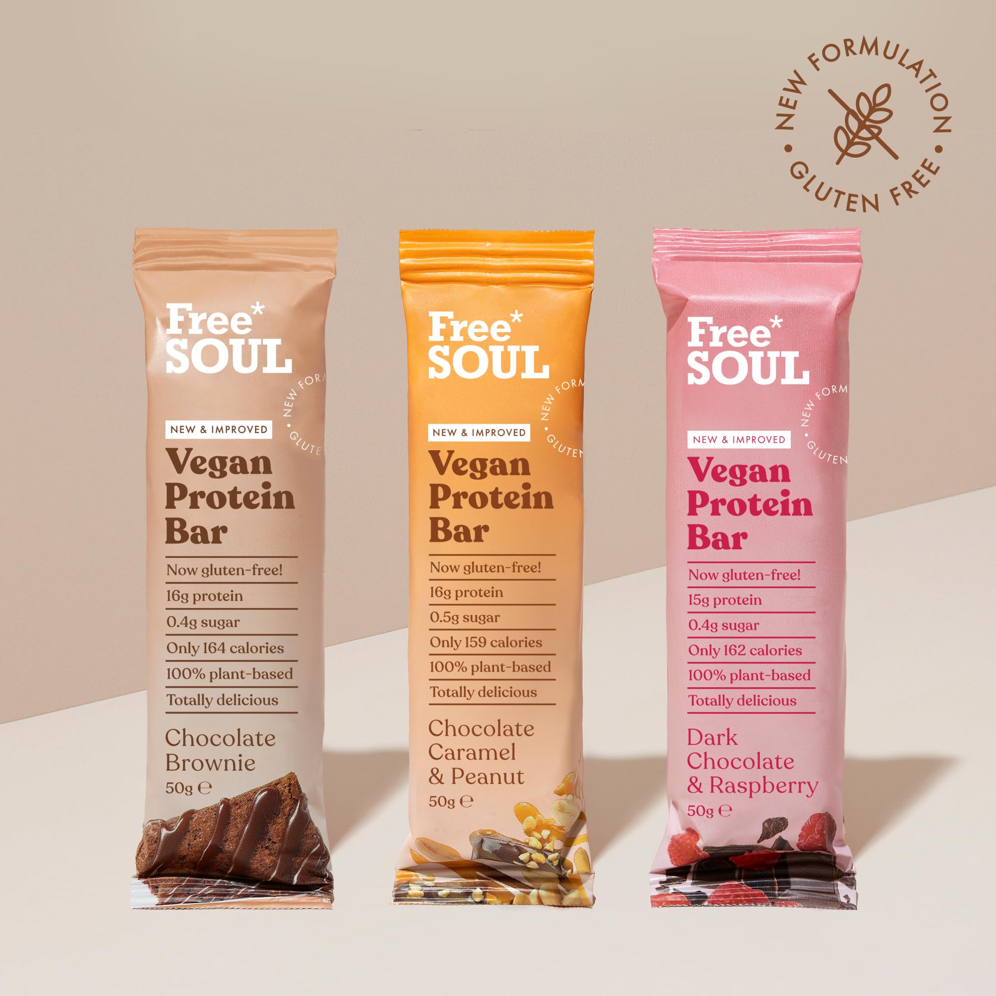 Free Soul Vegan Chocolate Protein Bars 12 x 50g | High Protein Plant Based Snack 7
