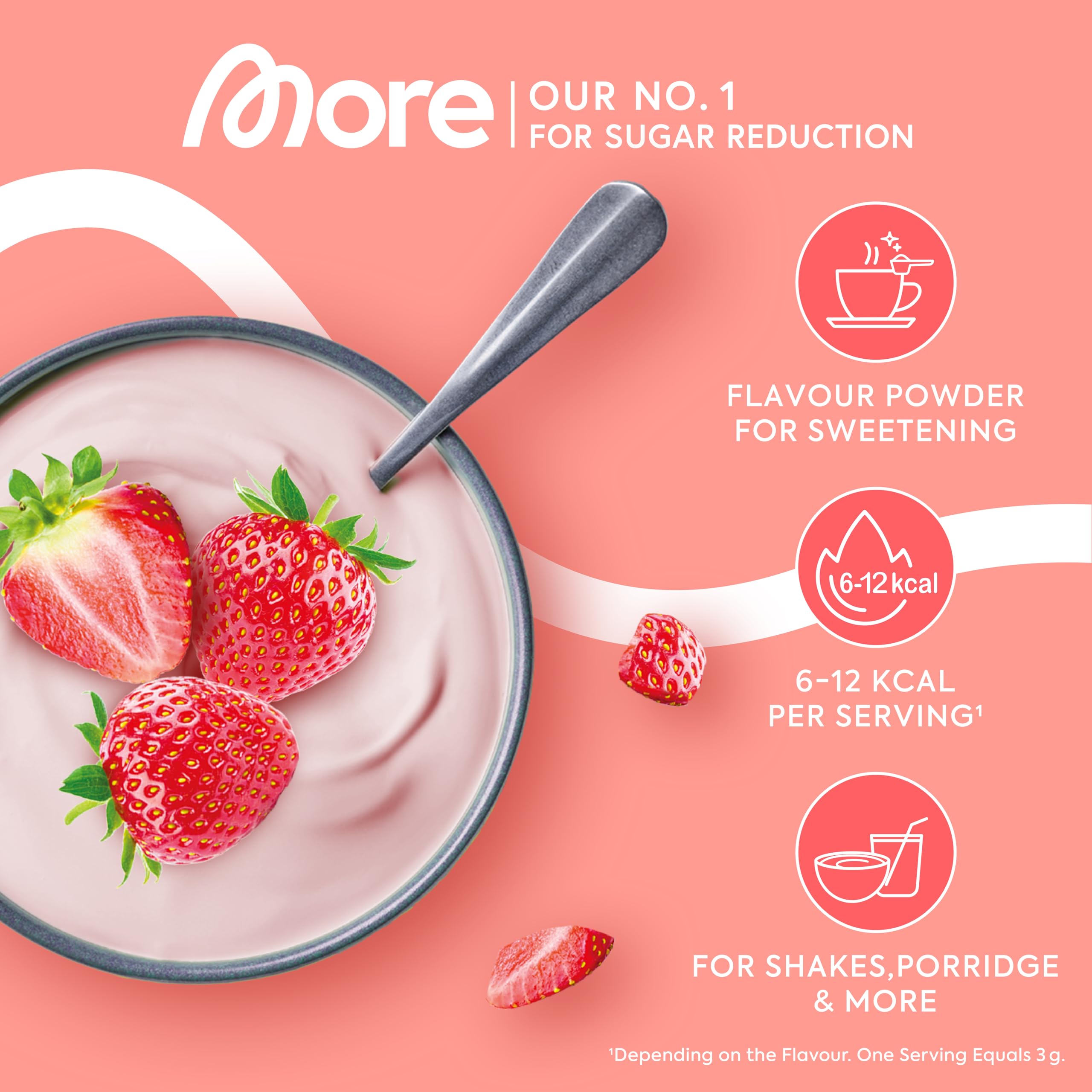 MORE Nutrition Chunky Flavour Strawberry Perfection 150g 9