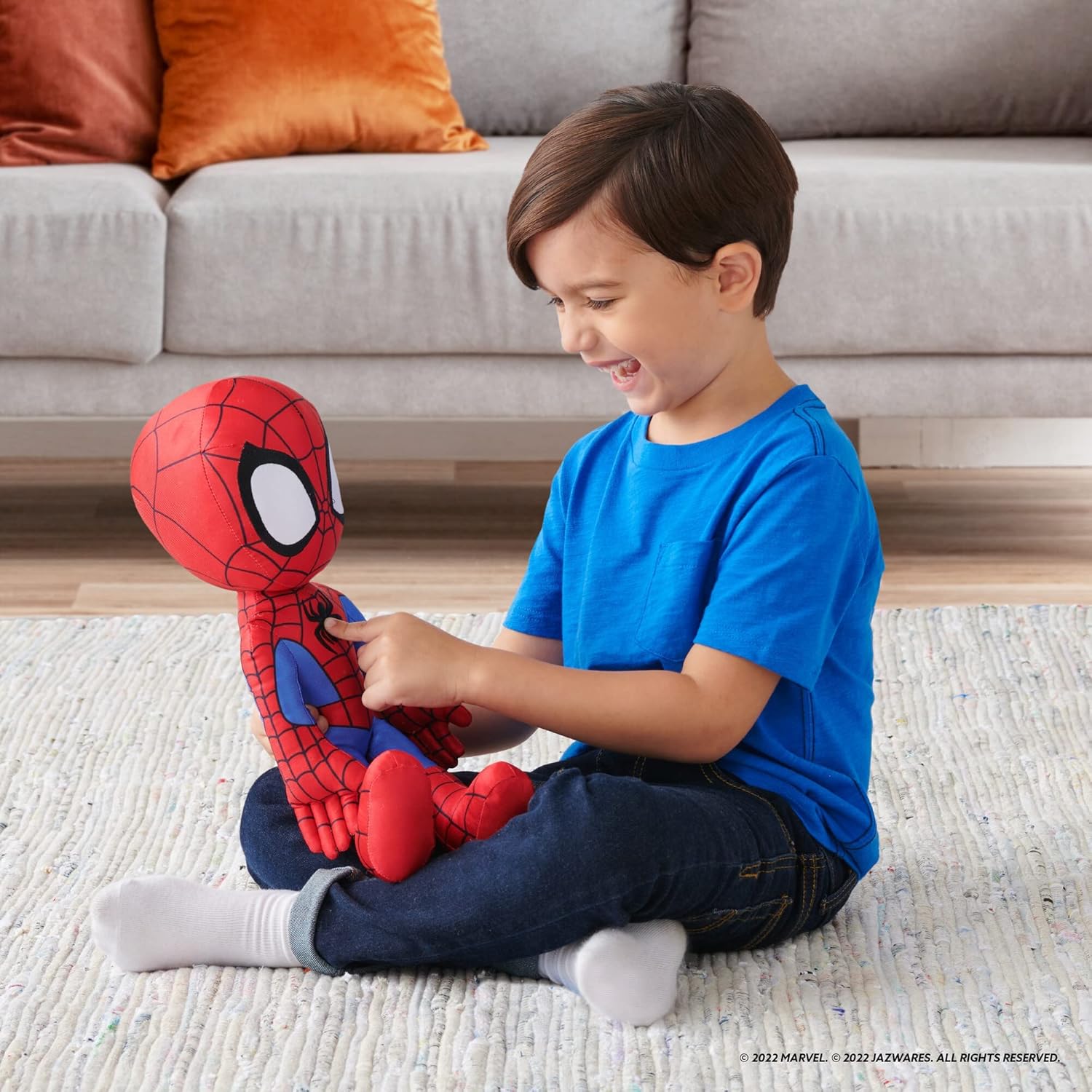 My Friend Spidey 16" Plush with Sounds - Interactive Talking Toy for Kids 3+ 9