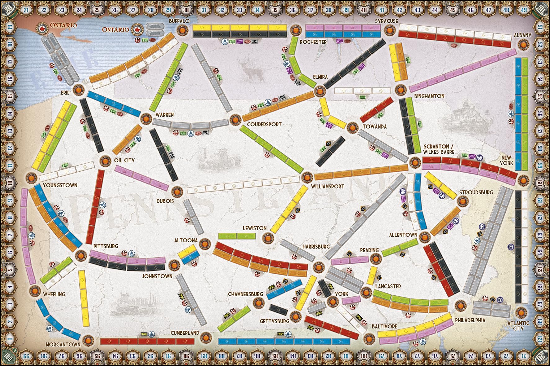 Days of Wonder Ticket to Ride United Kingdom & Pennsylvania Expansion 10