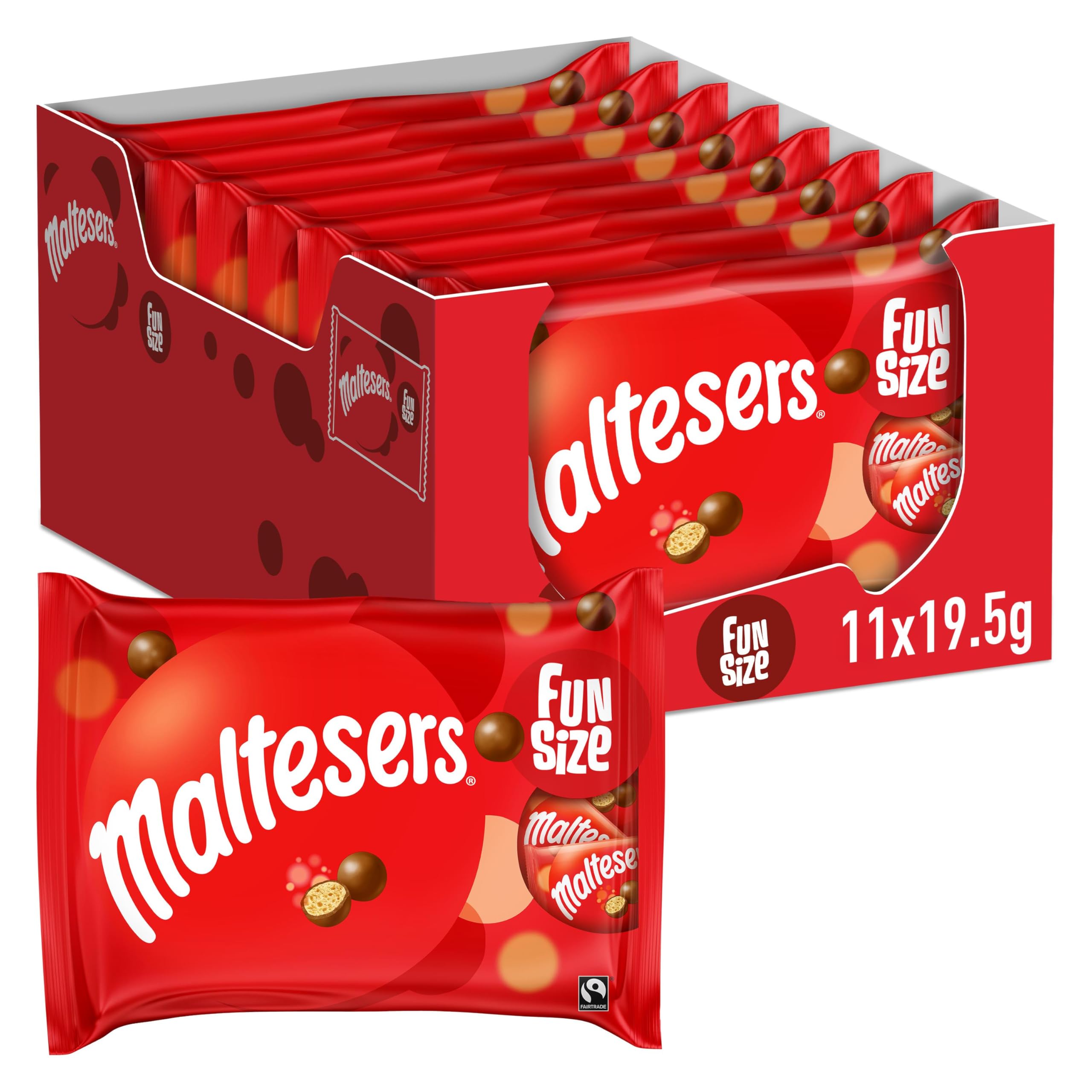 Maltesers Fun Size Milk Chocolate Multipack - 11 x 19.5g 1