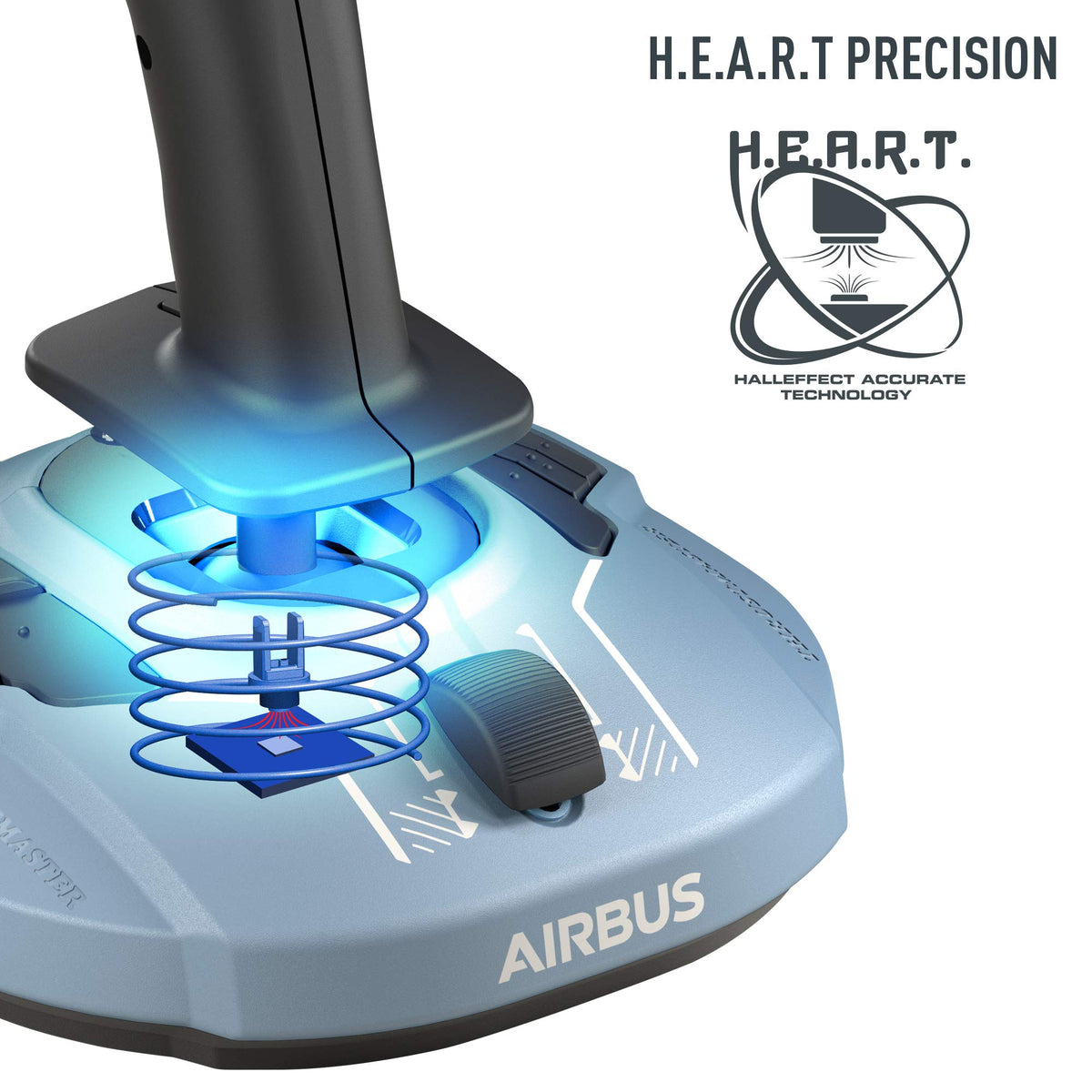 Thrustmaster TCA Sidestick Airbus Edition Flight Stick - 12 Remappable Buttons, PC