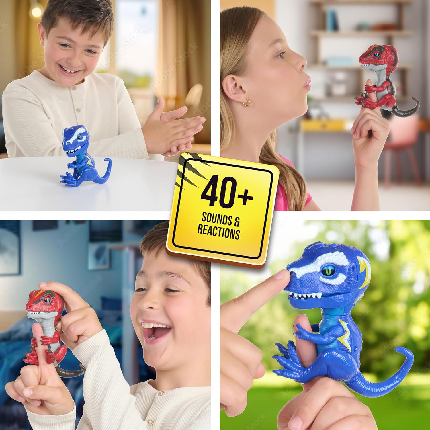 Untamed Roaring Dinos Interactive T-Rex - Cobalt Blue, 40+ Sounds & Reactions, Ages 5+ 6