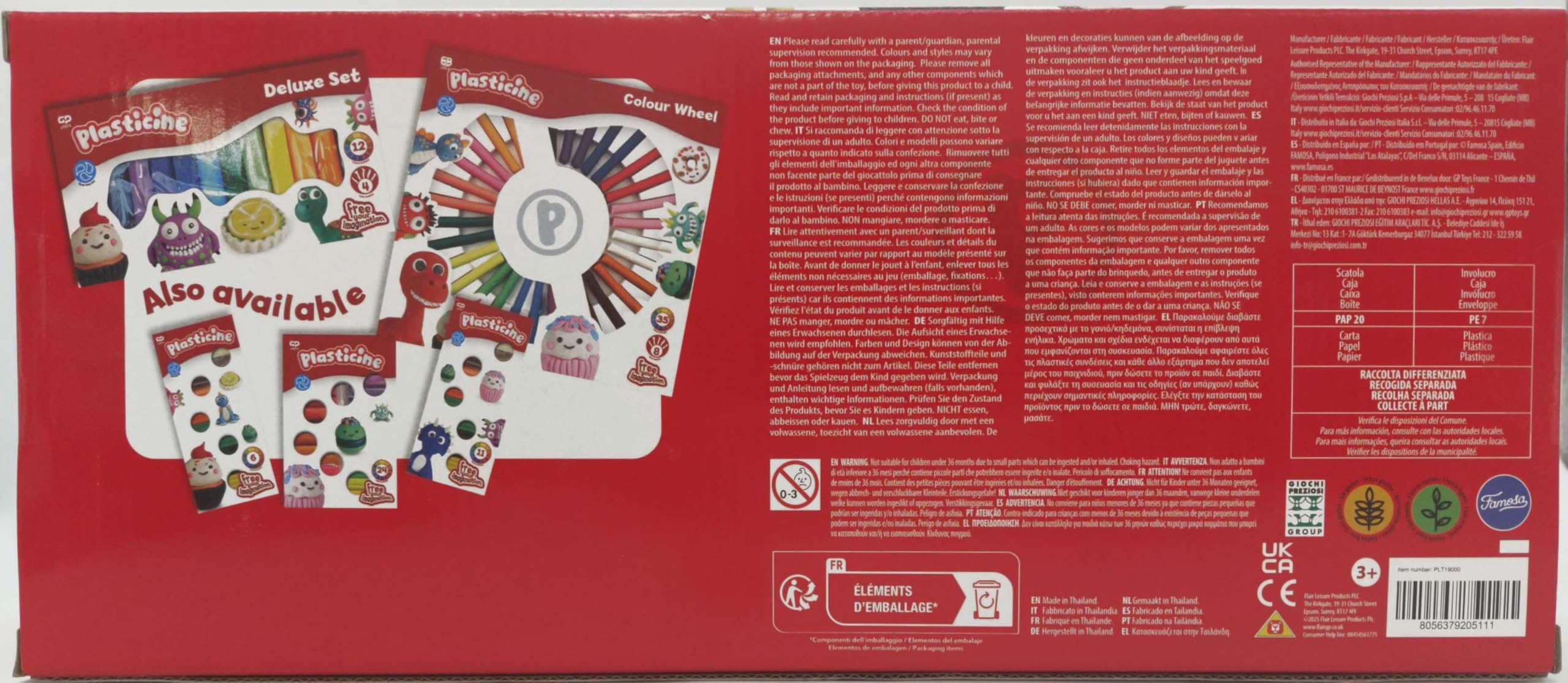 Plasticine Original Modelling Clay - Mega Refill Set with 16 Colours & Tools | Ages 3+ 2