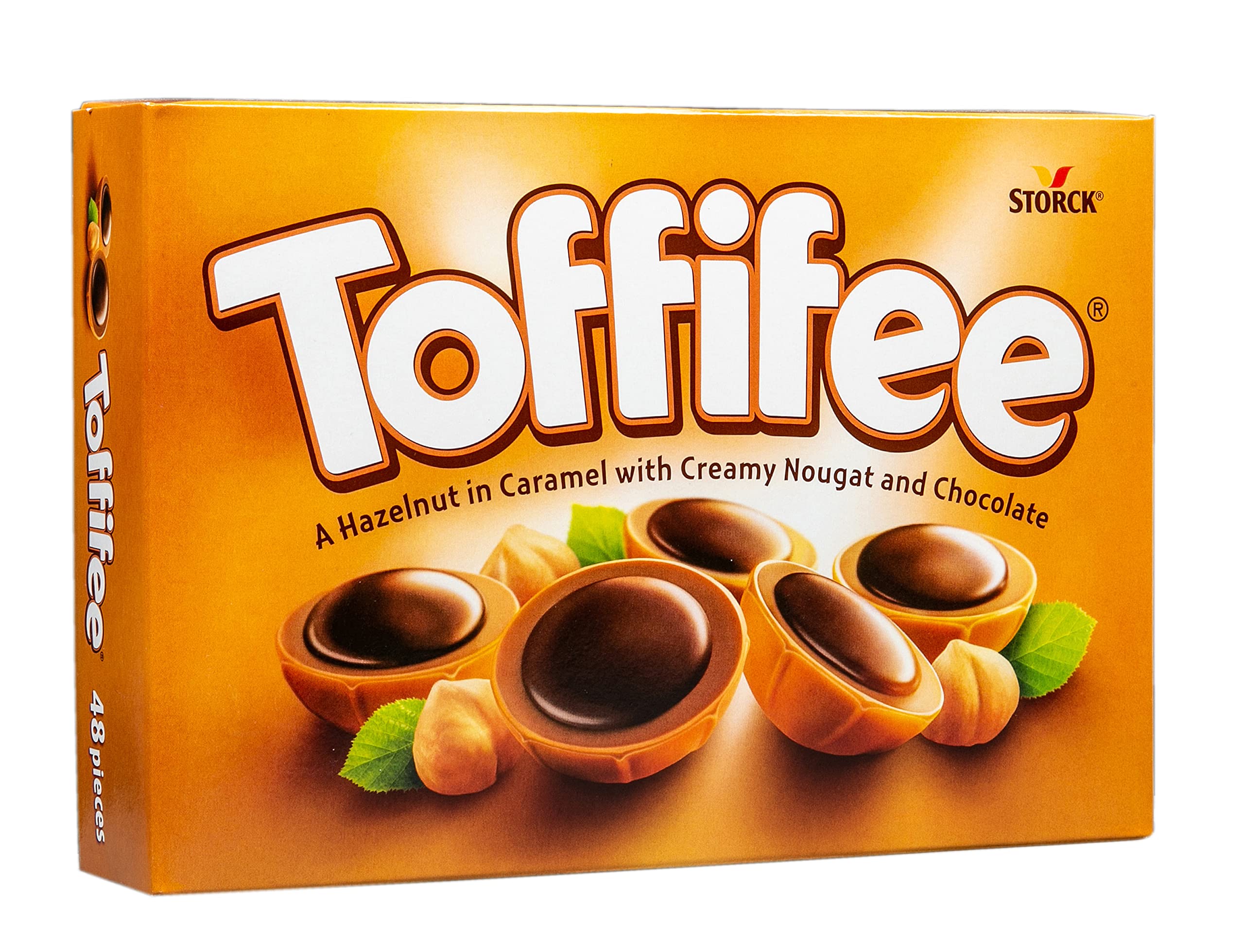 Toffifee Chewy Nougat Caramel Cups with Hazelnut & Milk Chocolate, 48 Pieces