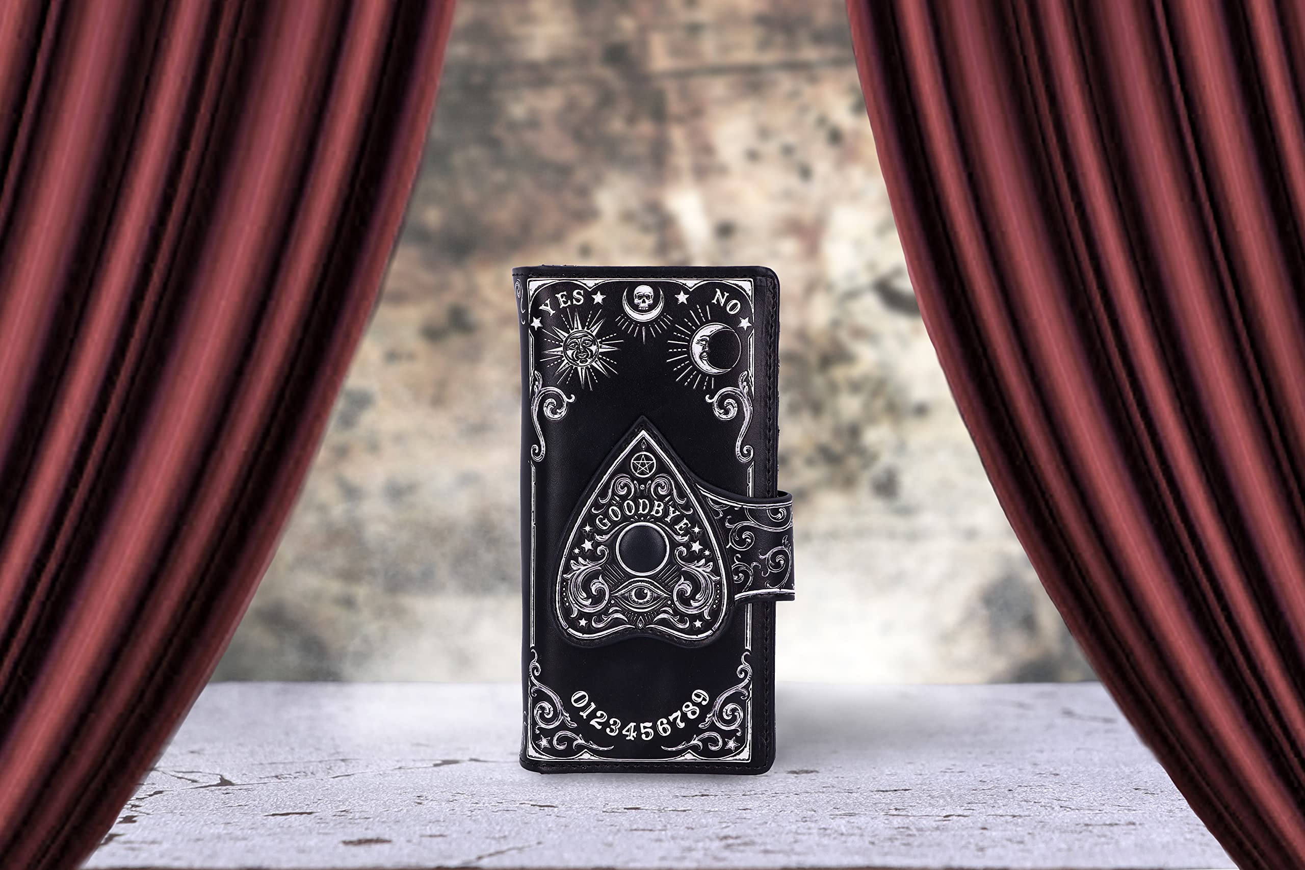 Nemesis Now Spirit Board Planchette geprägte Geldbörse, Schwarz 9