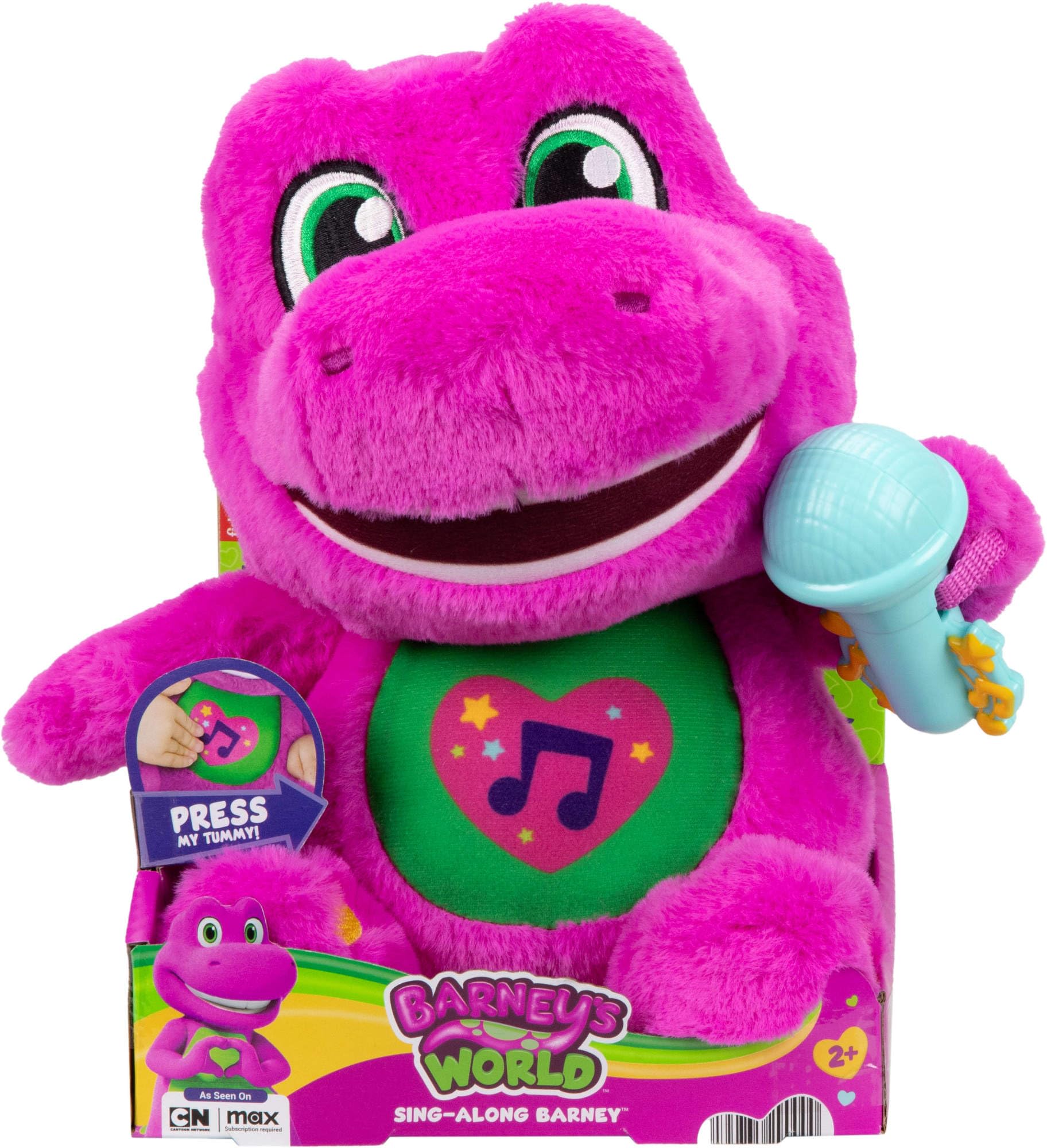 Sing-Along Barney Plush Toy - 10.5-Inch Interactive Musical Figure for Toddlers 2+ 6
