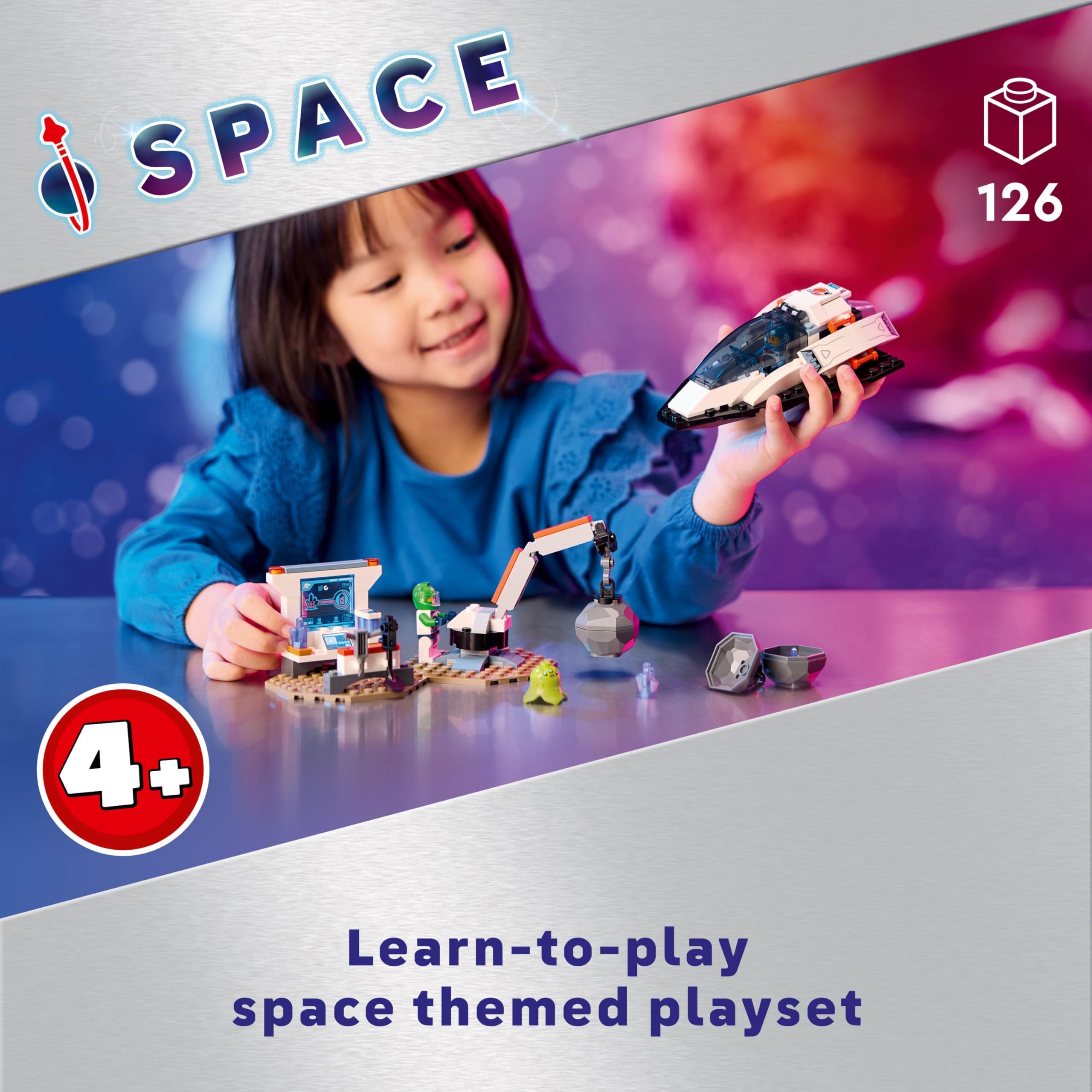 LEGO City Spaceship and Asteroid Discovery Playset - Building Toy for Ages 4+ 8