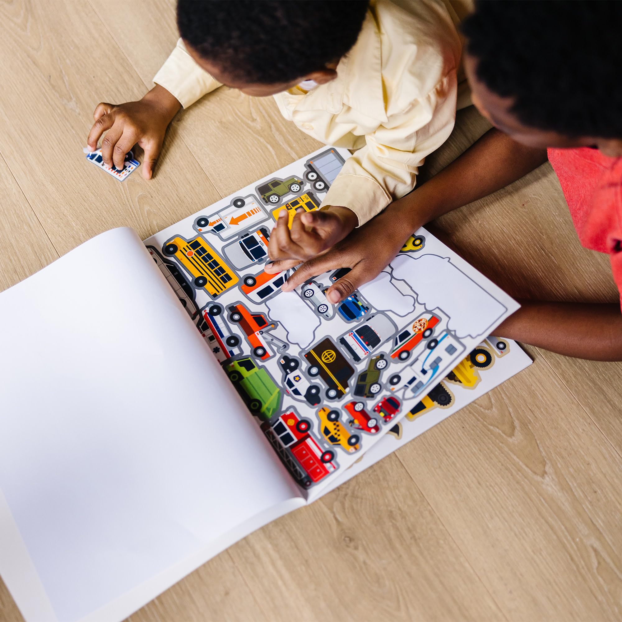 Melissa & Doug Reusable Sticker Pad - Vehicles | 165 Stickers & 5 Scenes | 3+ 11