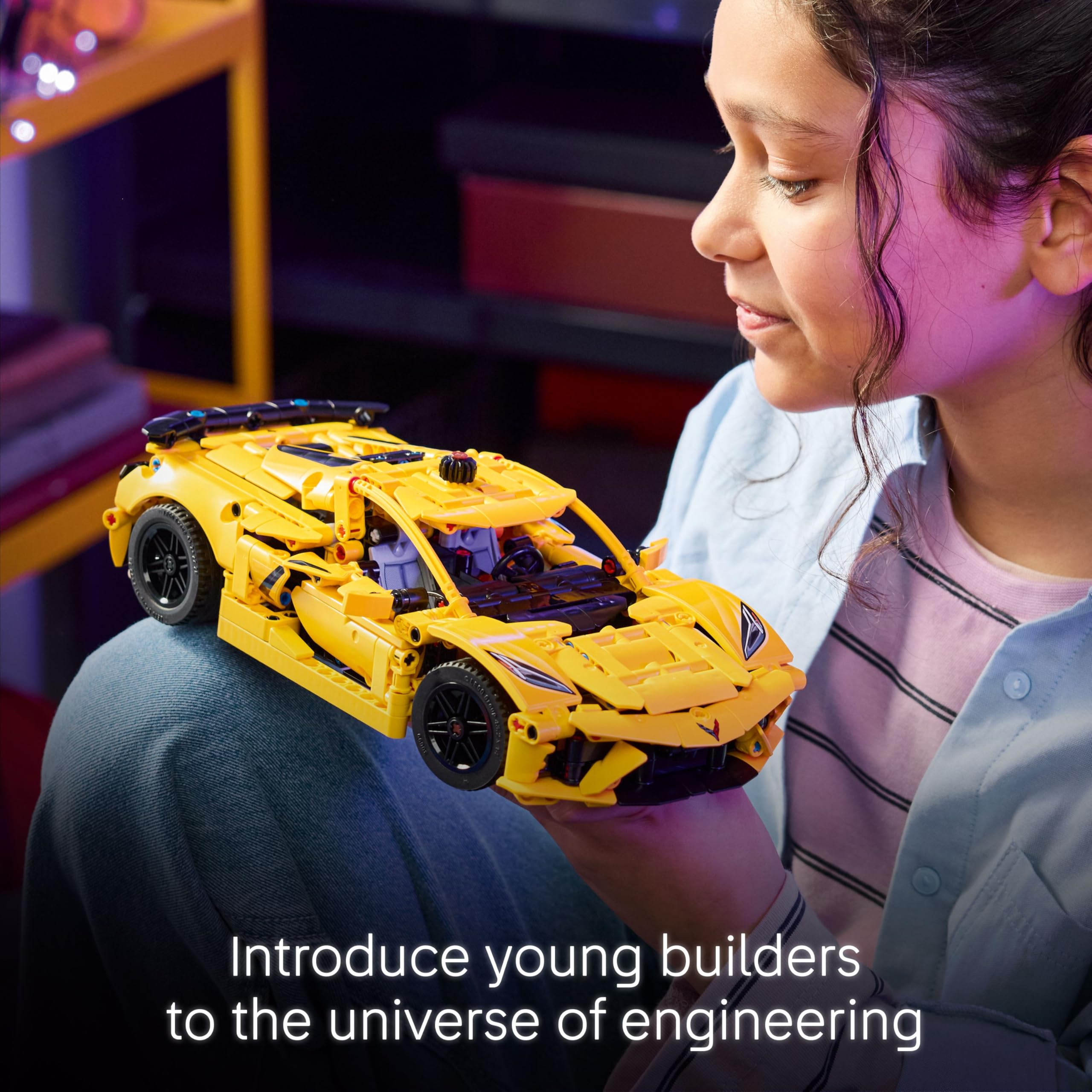 LEGO Technic Chevrolet Corvette Stingray - 8-Cylinder Engine Model for Ages 9+ 8