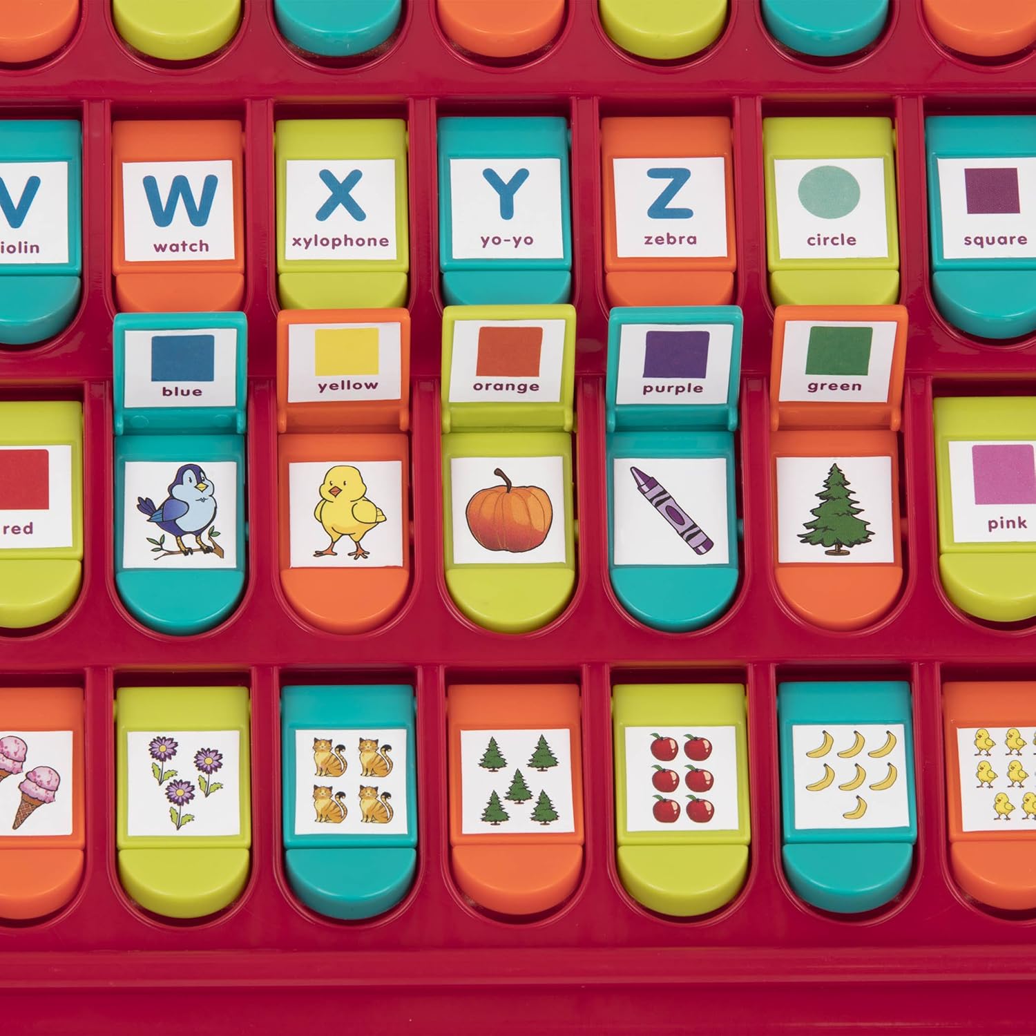 Battat Hide & Seek Alphabet - 50 Pop-Up Learning Toy for Letters, Numbers, Shapes & Colors 6