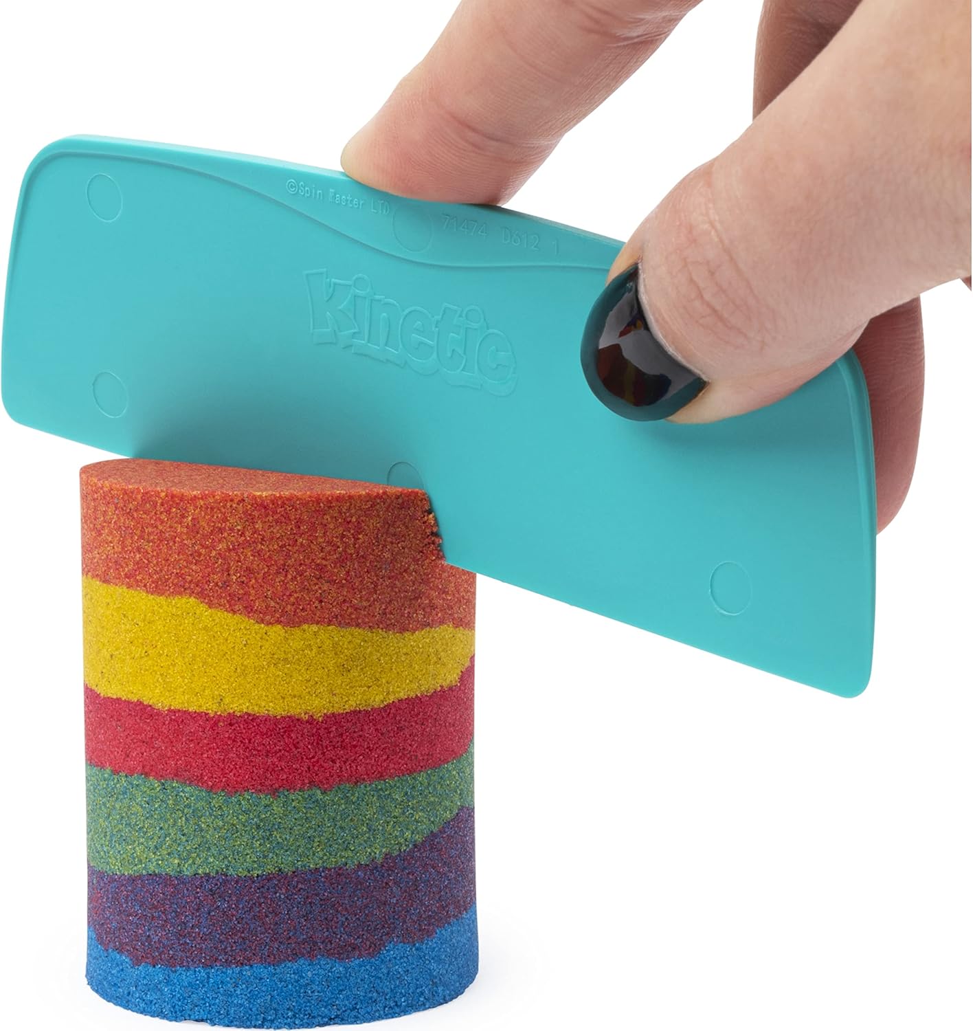 Kinetic Sand Rainbow Mix Set - 382g with 6 Tools for Kids 3+ 7