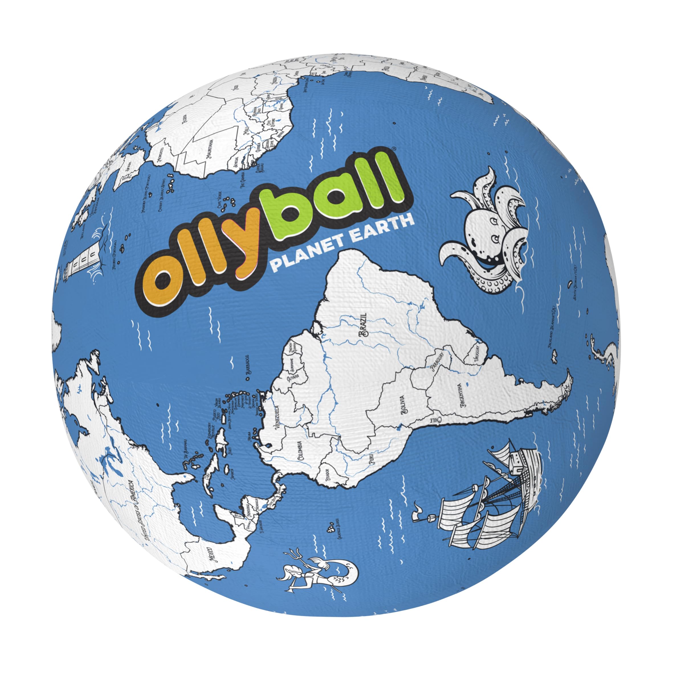 Ollyball Planet Earth The Ultimate Giant Indoor Play Ball Jumbo 22 Inch